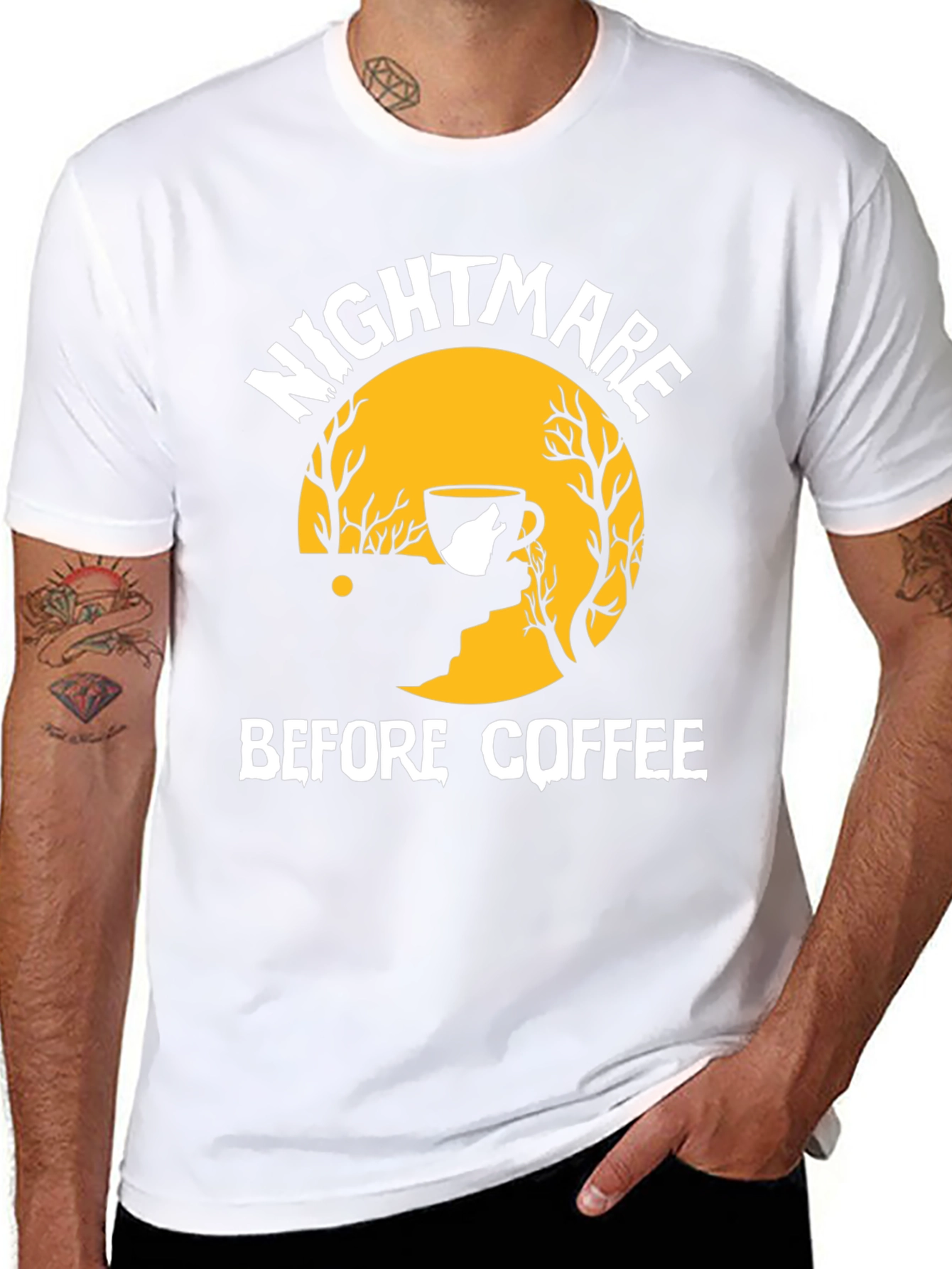Nightmare Before Coffee Graphic T-Shirt