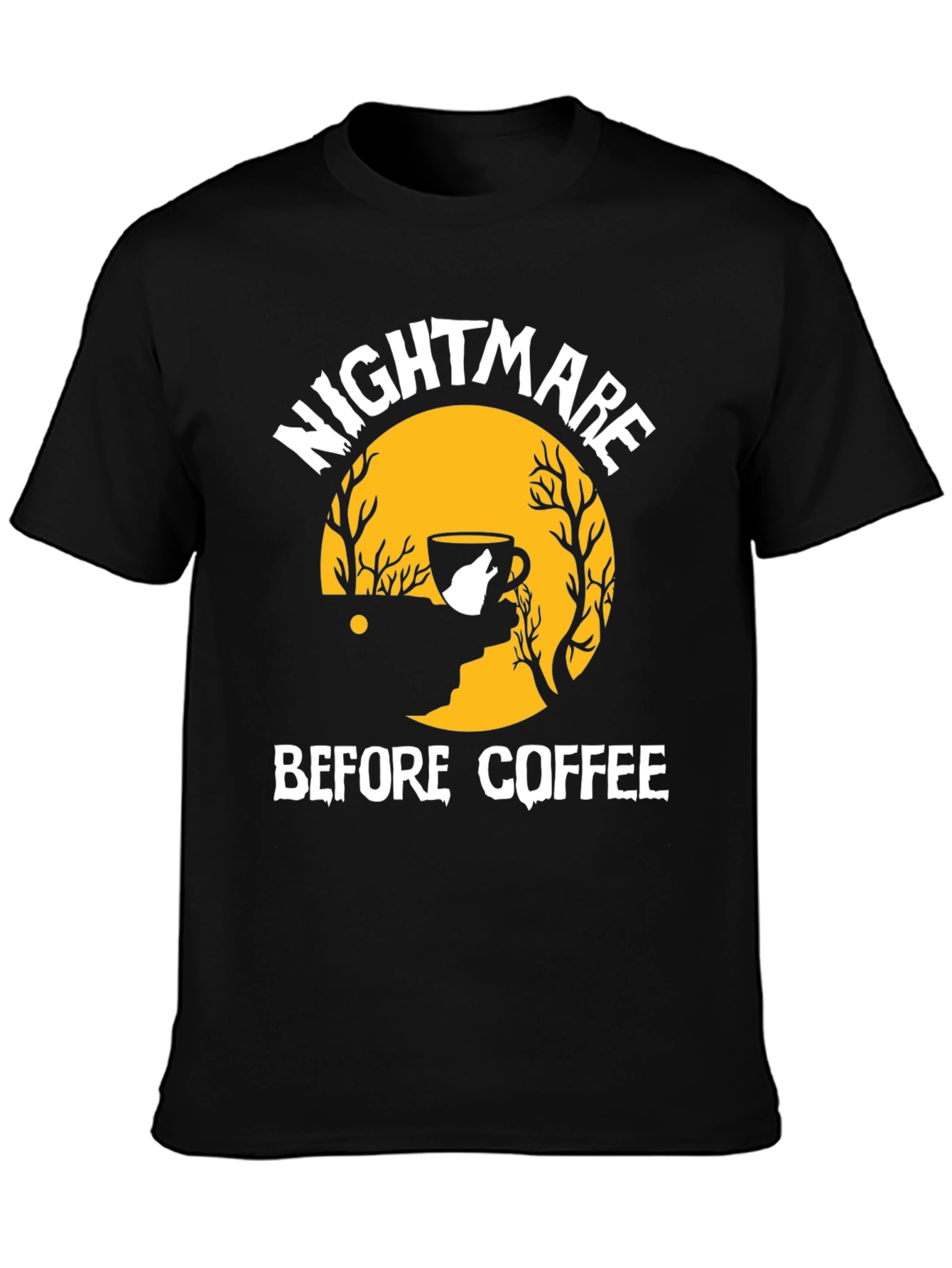 Nightmare Before Coffee Graphic T-Shirt