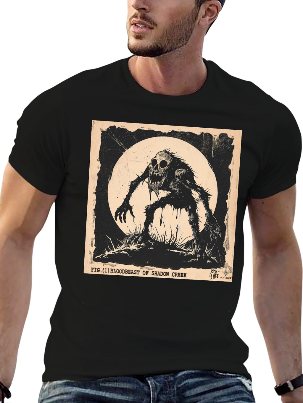 Shadow Creek Bloodbeast T-Shirt - Mens Black Graphic Tee