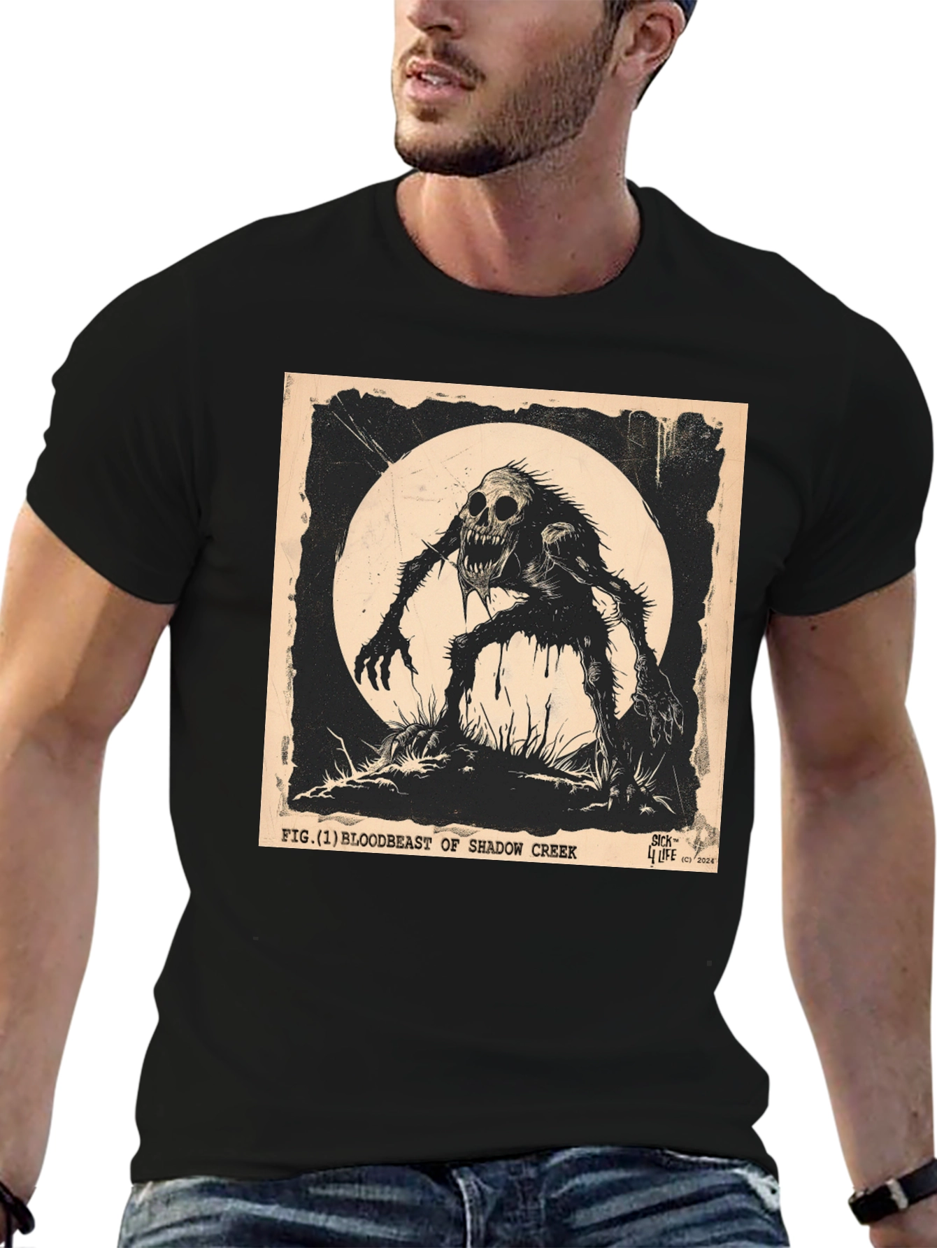Shadow Creek Bloodbeast T-Shirt - Mens Black Graphic Tee