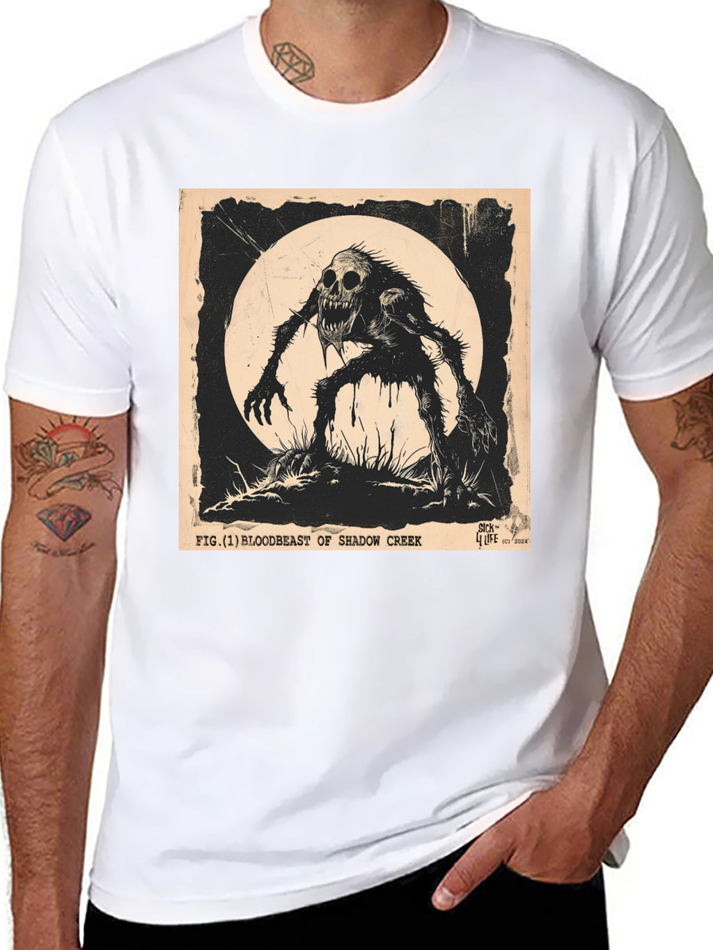 Shadow Creek Bloodbeast T-Shirt - Mens Black Graphic Tee