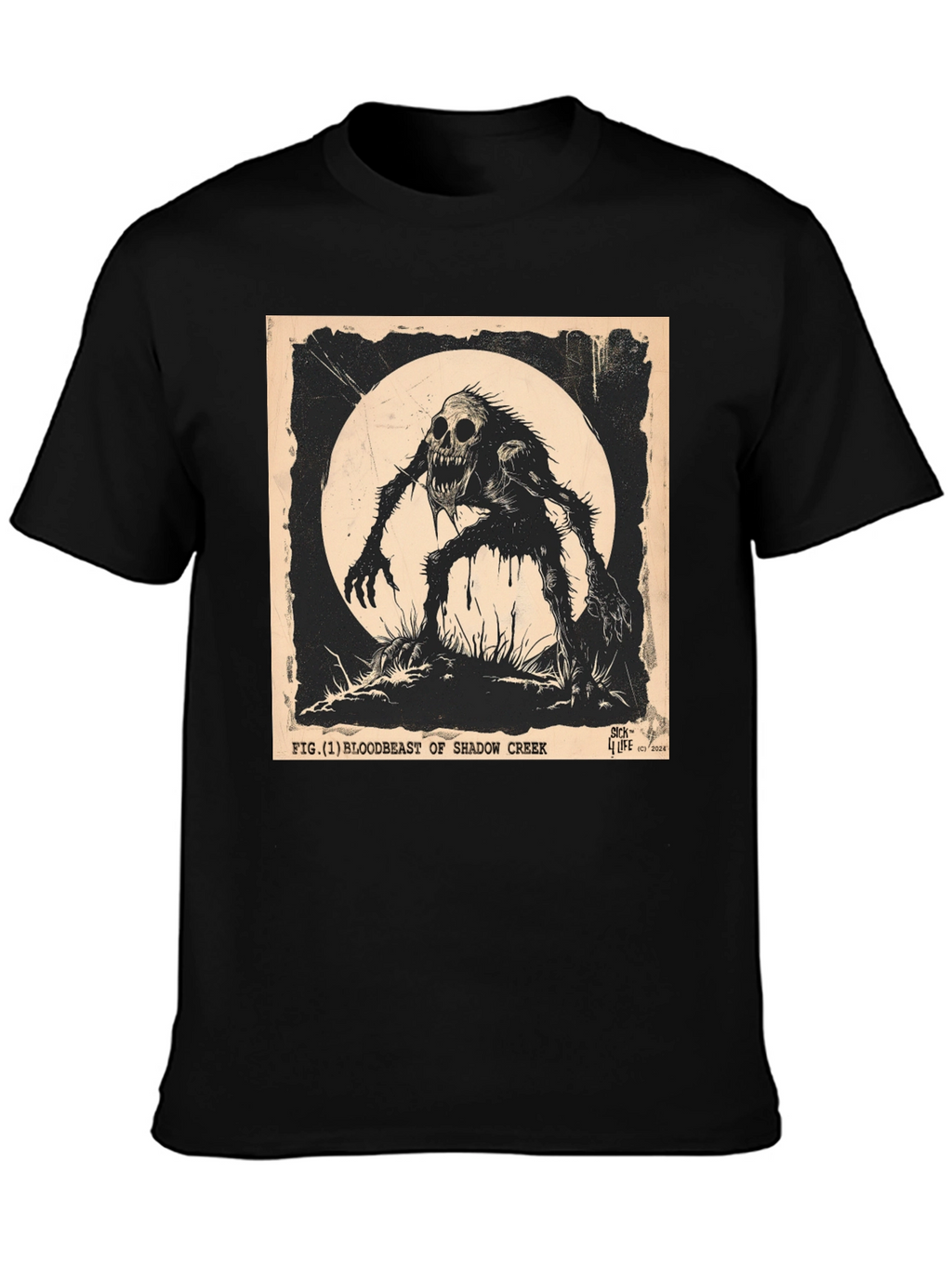 Shadow Creek Bloodbeast T-Shirt - Mens Black Graphic Tee
