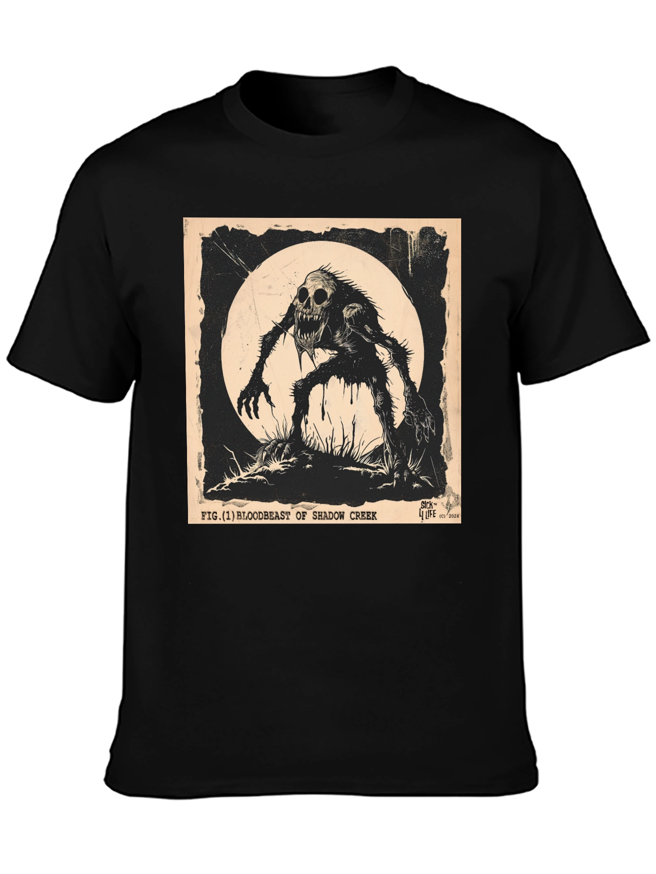 Shadow Creek Bloodbeast T-Shirt - Mens Black Graphic Tee