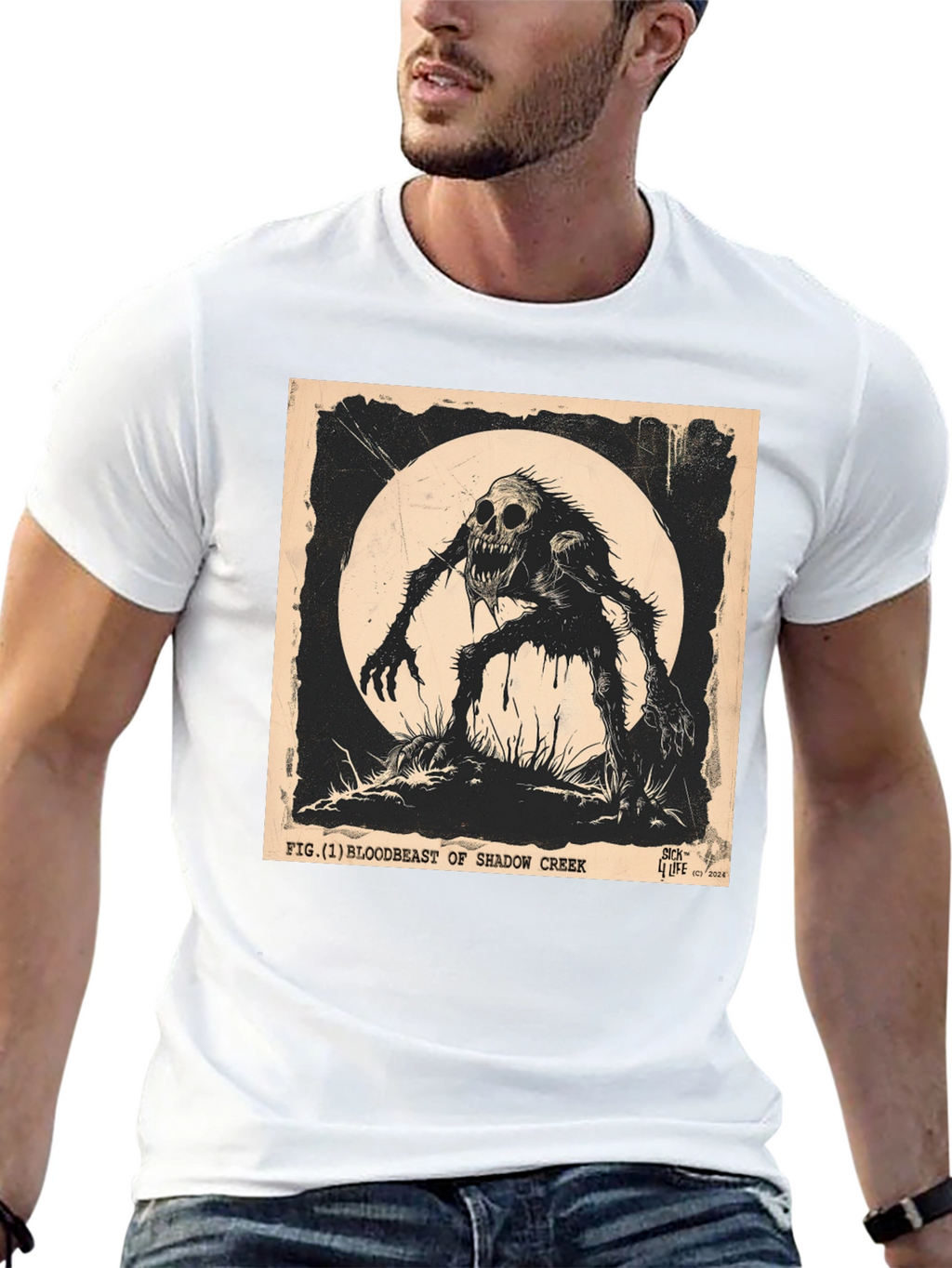 Shadow Creek Bloodbeast T-Shirt - Mens Black Graphic Tee