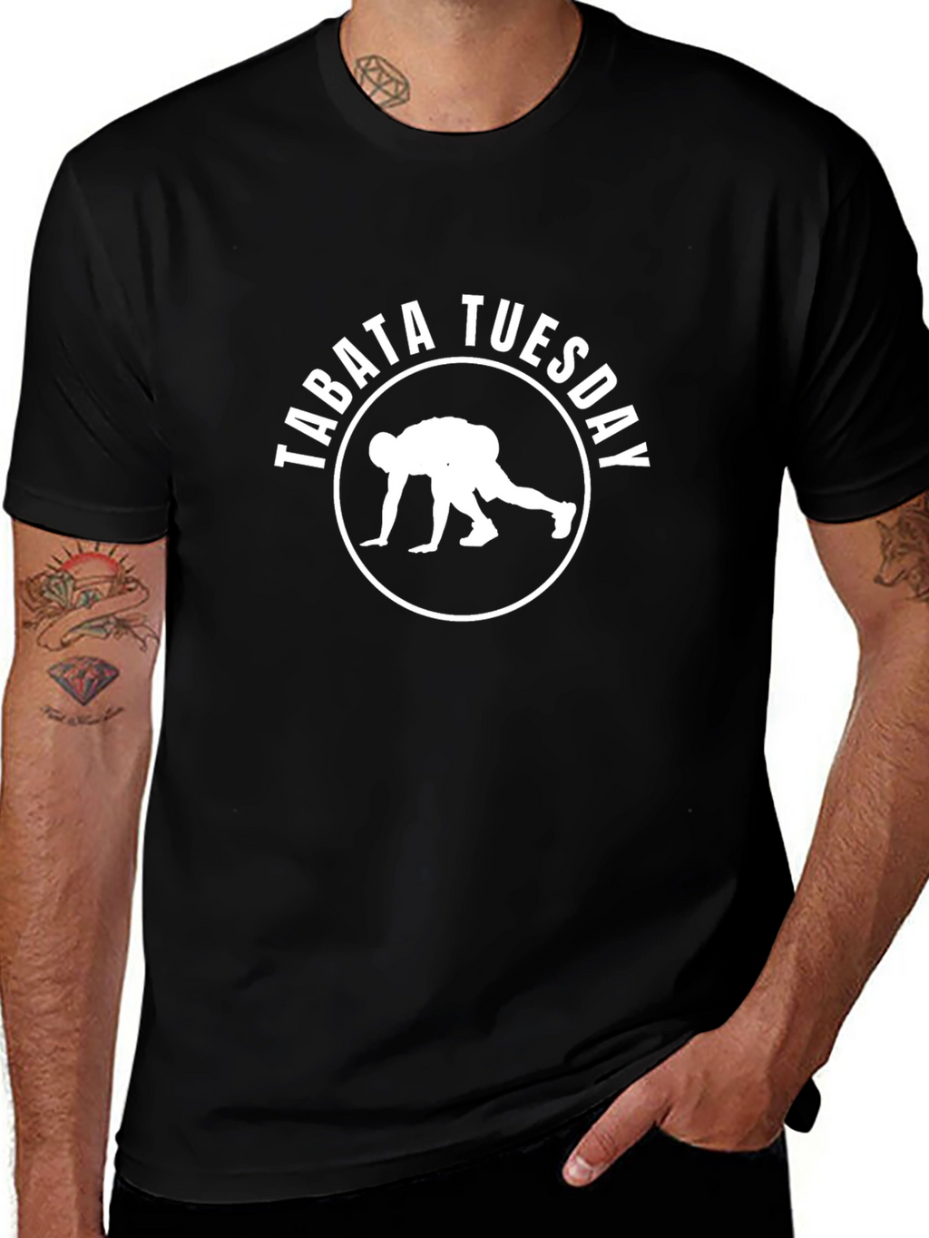 Tabata Tuesday T-Shirt - Black Graphic Tee