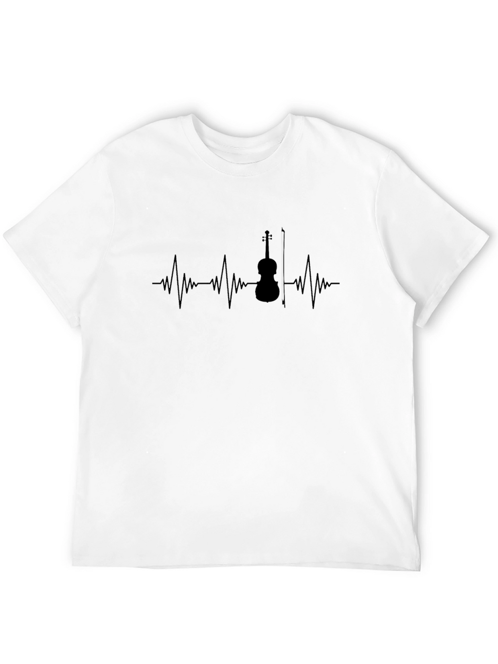 Violin Heartbeat T-Shirt - Musician Tee