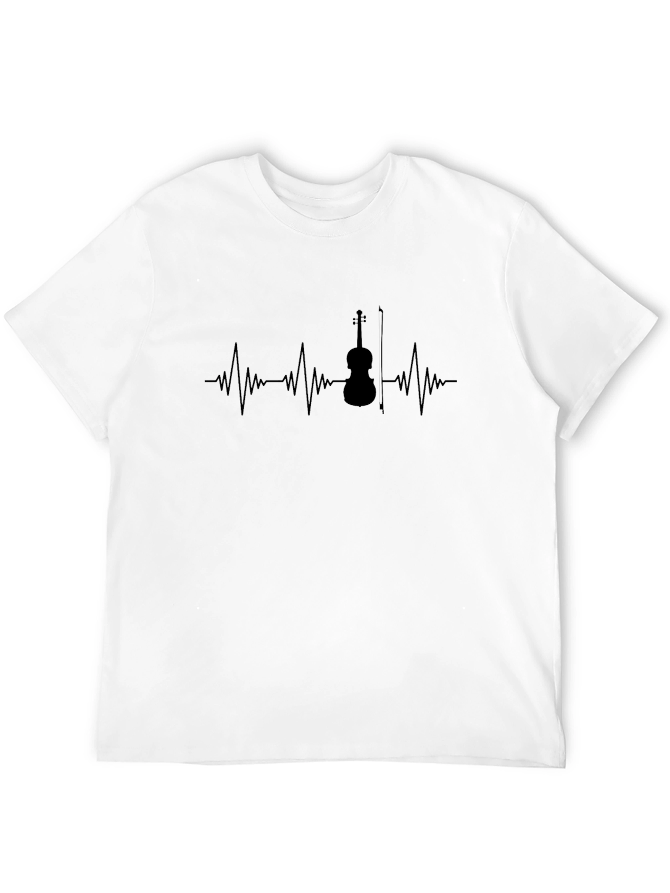 Violin Heartbeat T-Shirt - Musician Tee