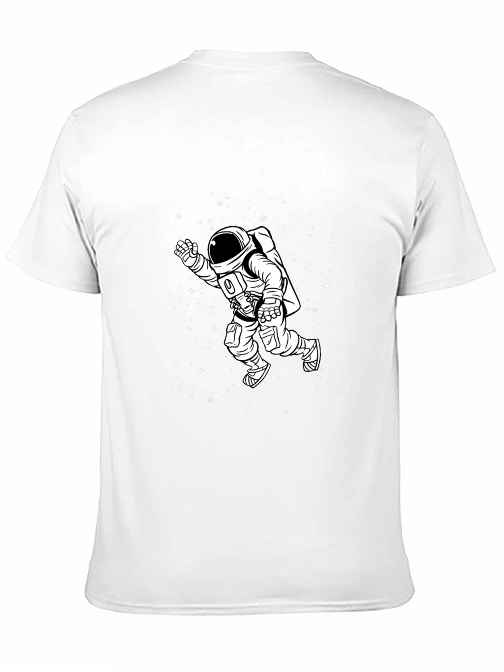 Astronaut Graphic Tee - Black Cotton T-Shirt