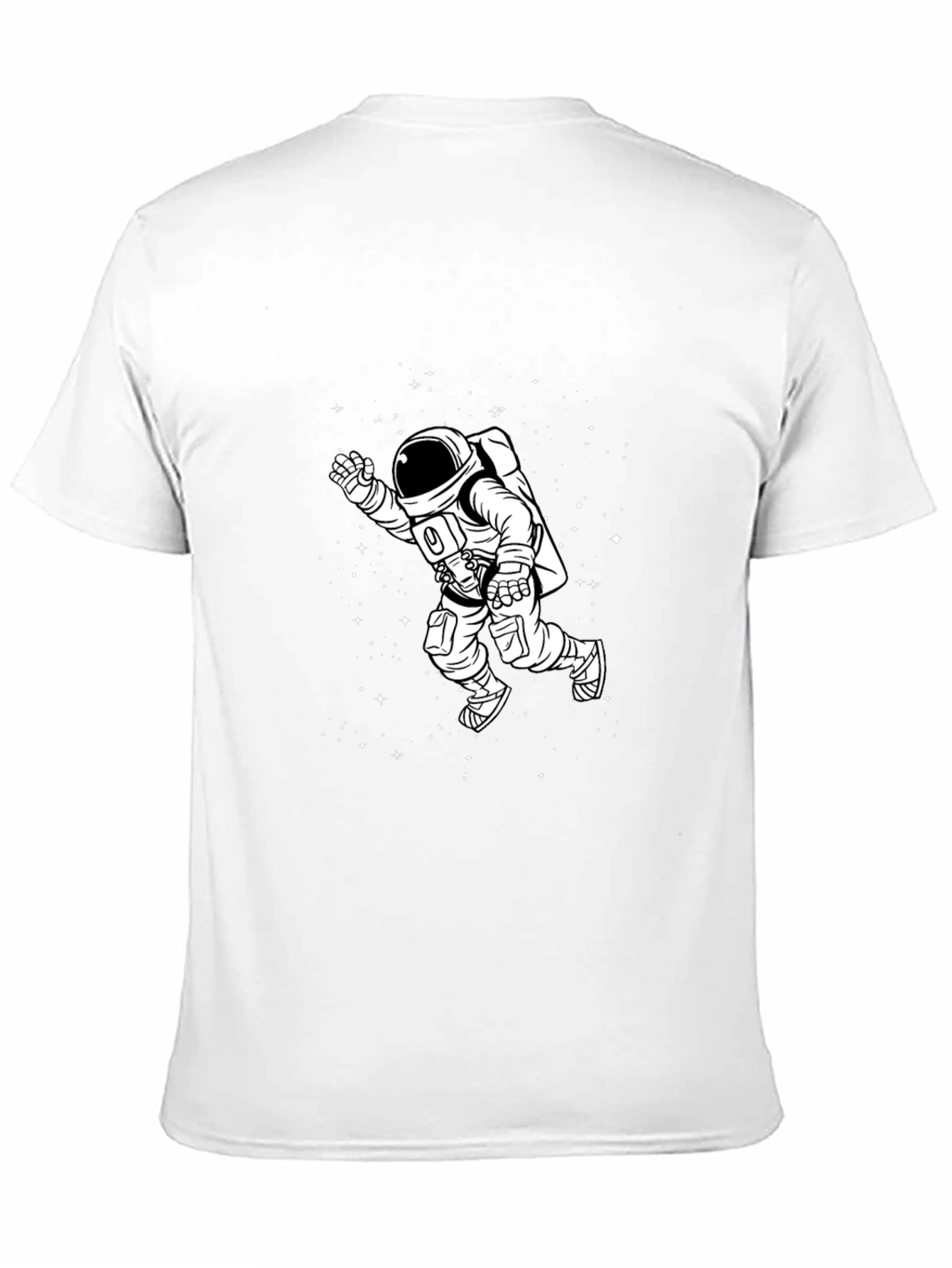 Astronaut Graphic Tee - Black Cotton T-Shirt
