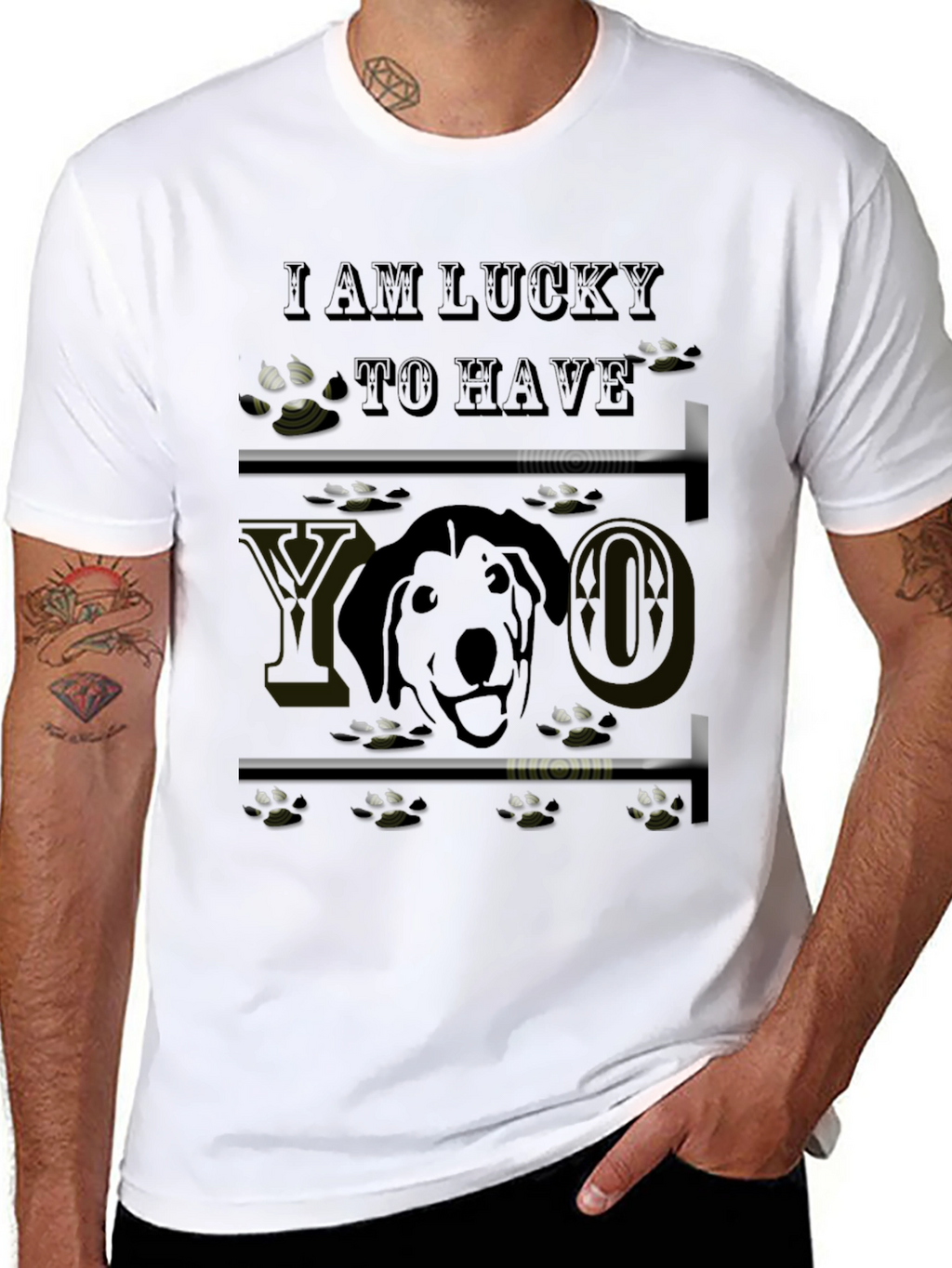 Lucky Dog Graphic T-Shirt
