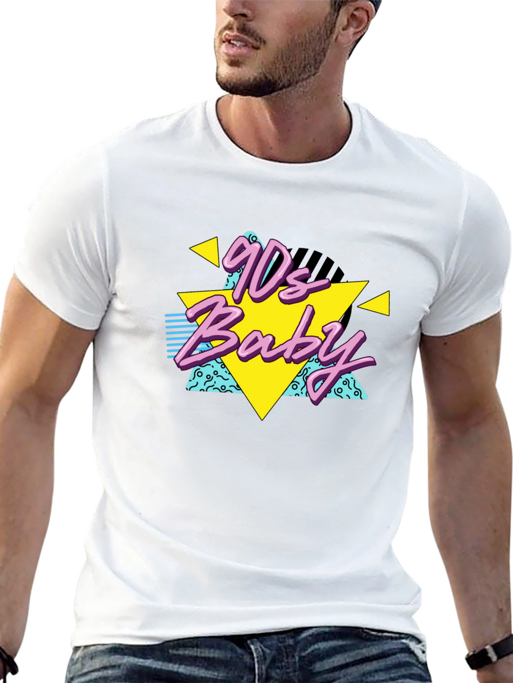 90s Baby Black T-Shirt Retro Style