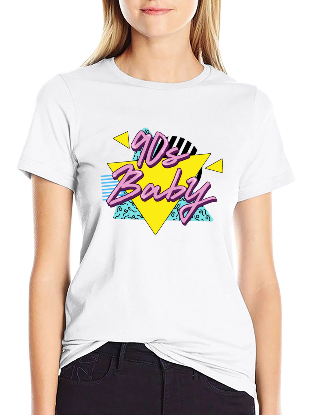 90s Baby Black T-Shirt Retro Style
