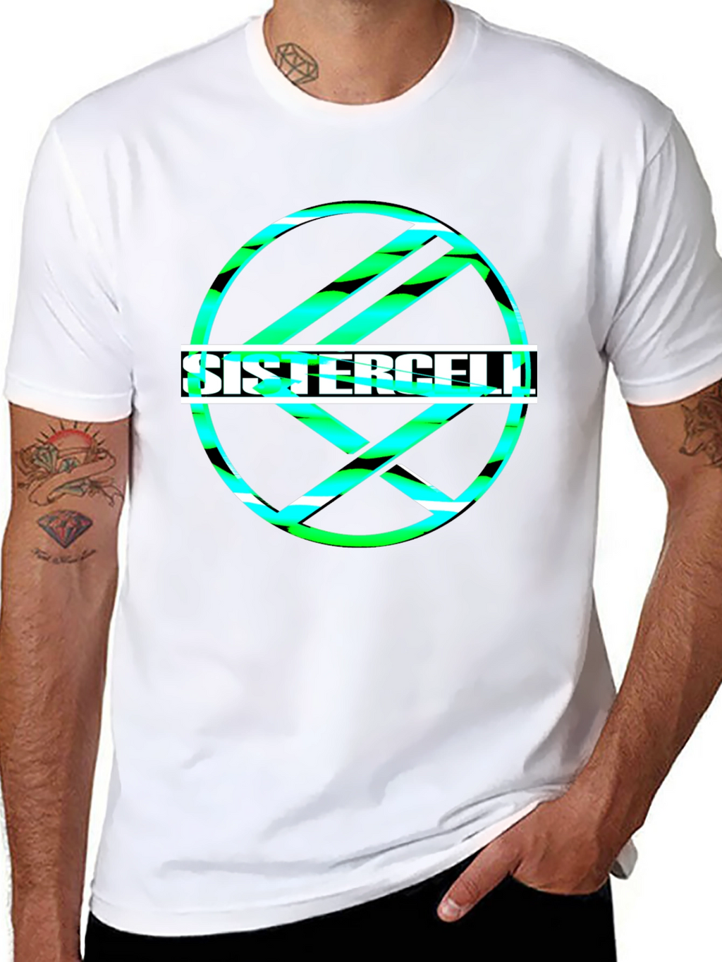 Sistercell Graphic Print Black T-Shirt