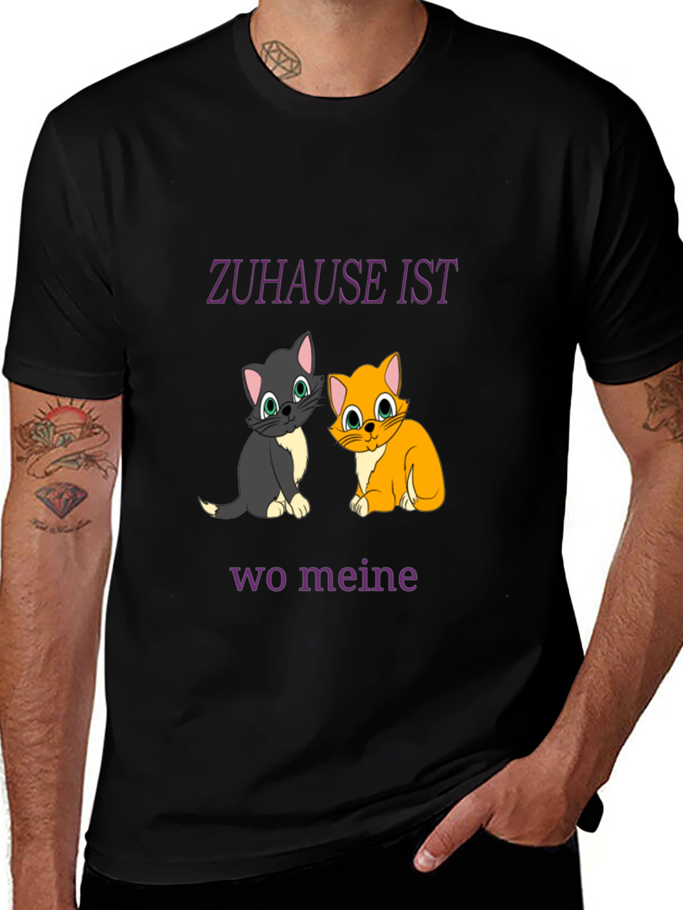 Cute Cats T-Shirt - Zuhause Ist Wo Meine Katze Ist