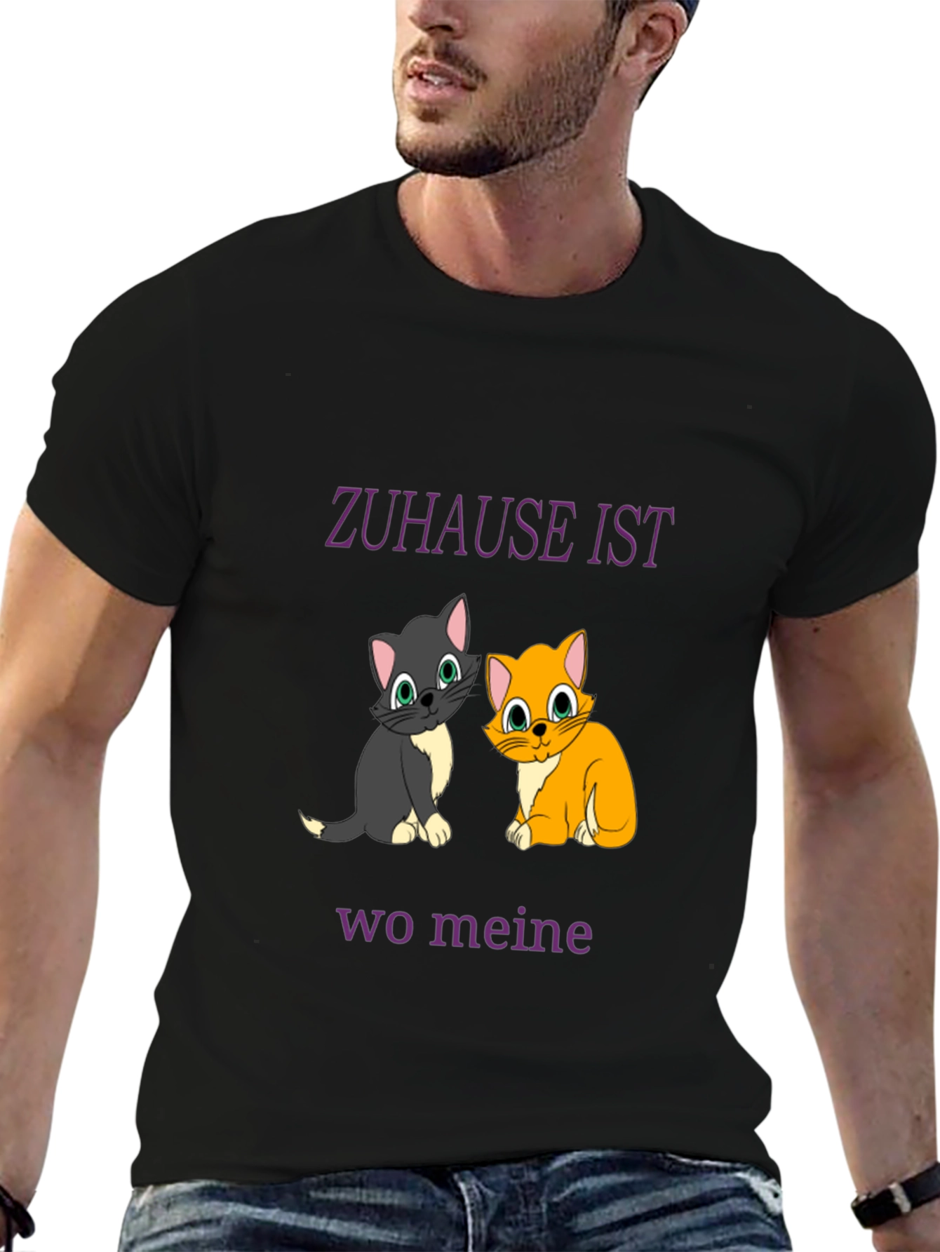 Cute Cats T-Shirt - Zuhause Ist Wo Meine Katze Ist