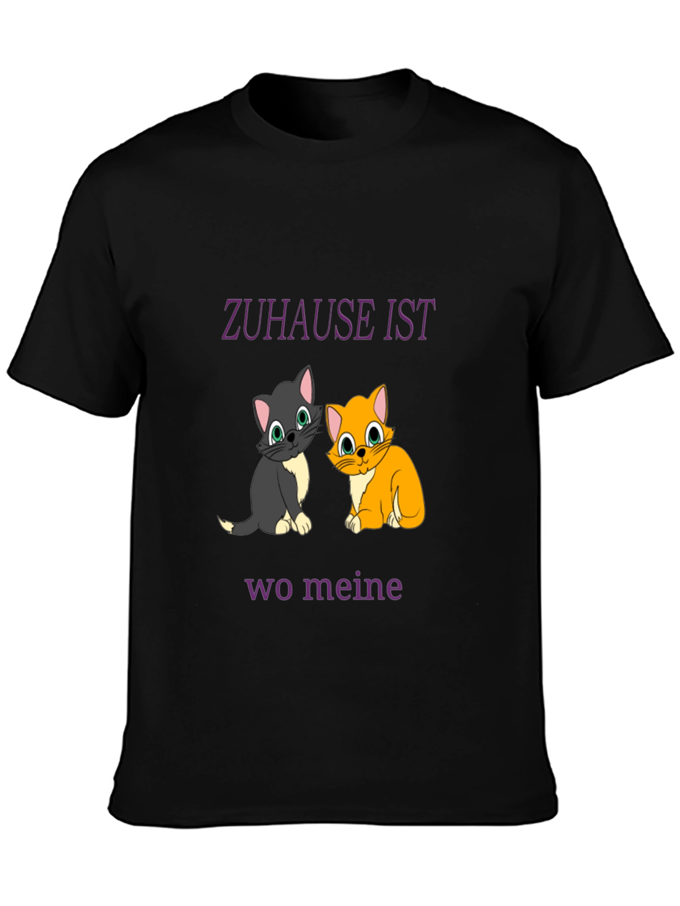 Cute Cats T-Shirt - Zuhause Ist Wo Meine Katze Ist