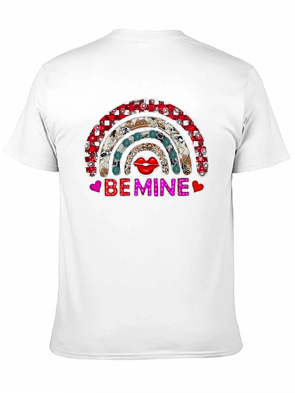 Be Mine Rainbow Graphic Tee - Valentines Day Shirt
