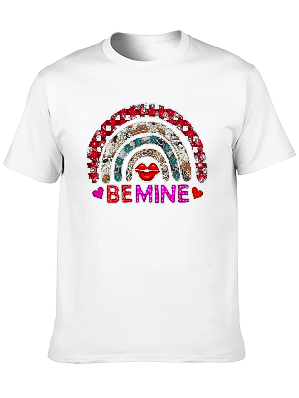 Be Mine Rainbow Graphic Tee - Valentines Day Shirt