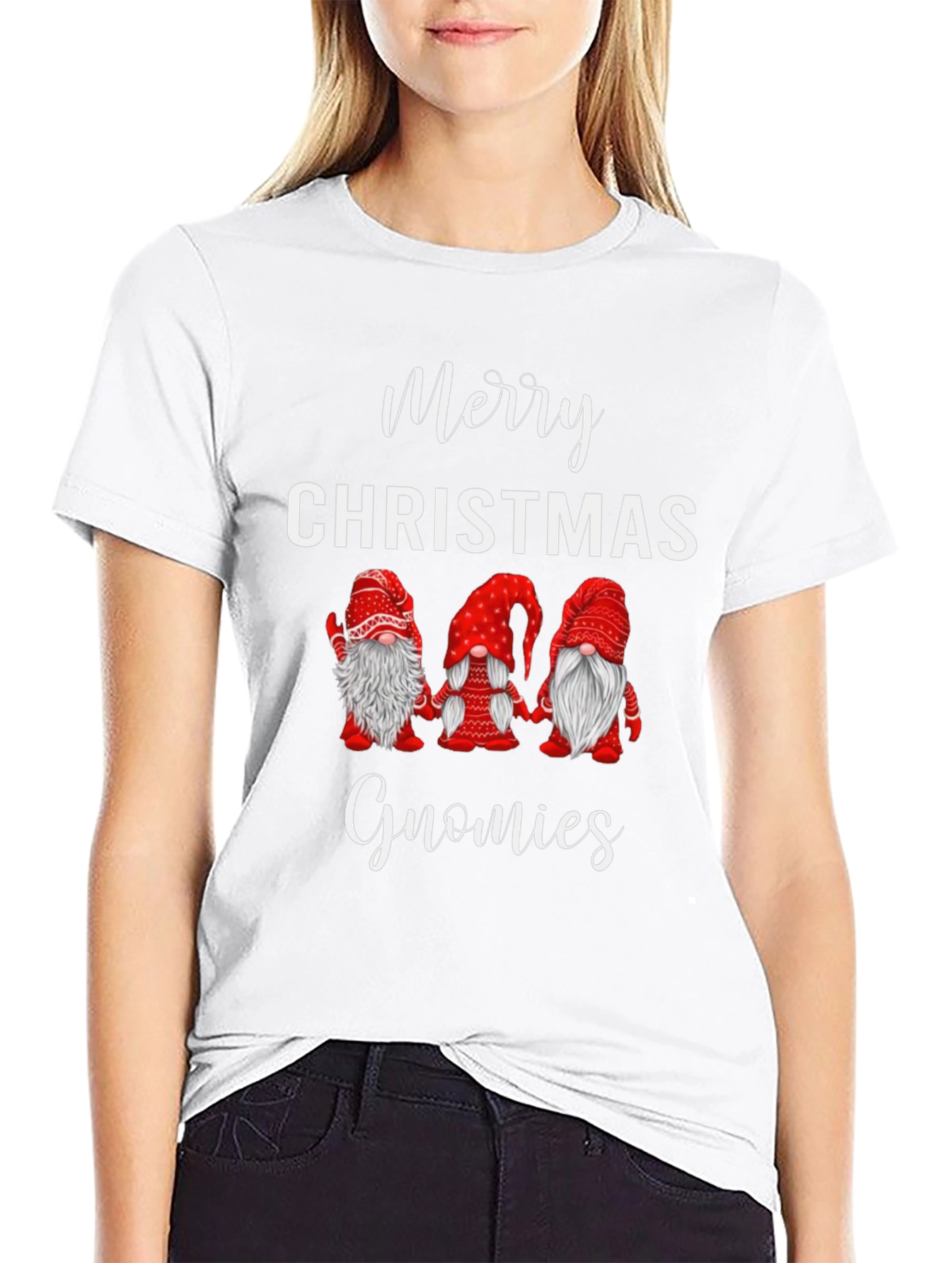Merry Christmas Gnomies Graphic Tee