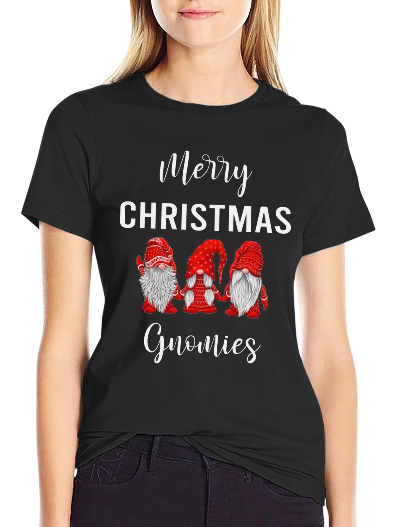 Merry Christmas Gnomies Graphic Tee