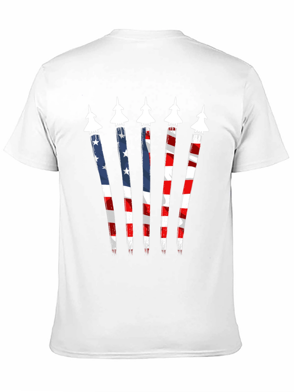 American Flag Fighter Jet Graphic Tee