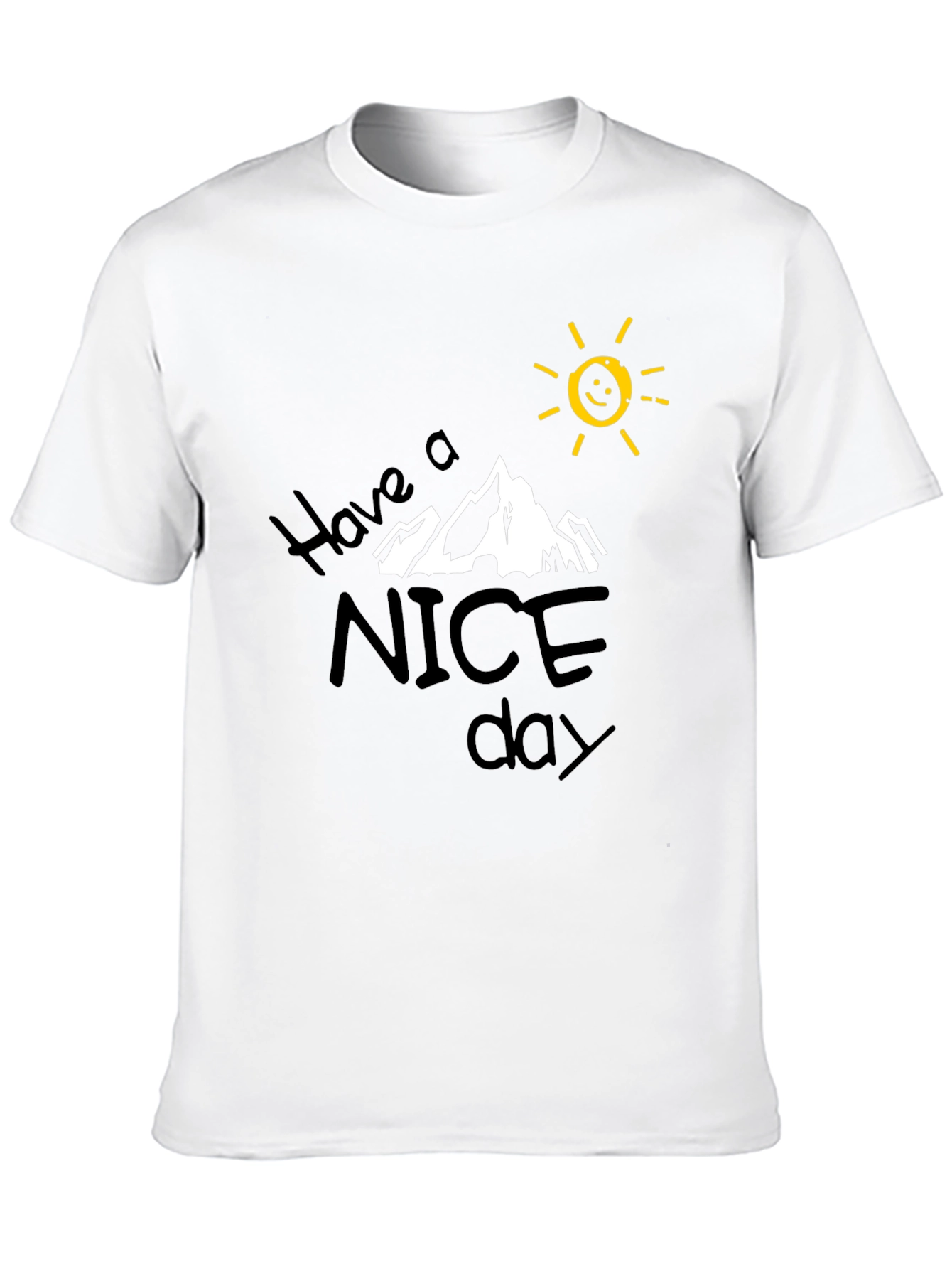 Have A Nice Day Graphic Tee - Black
