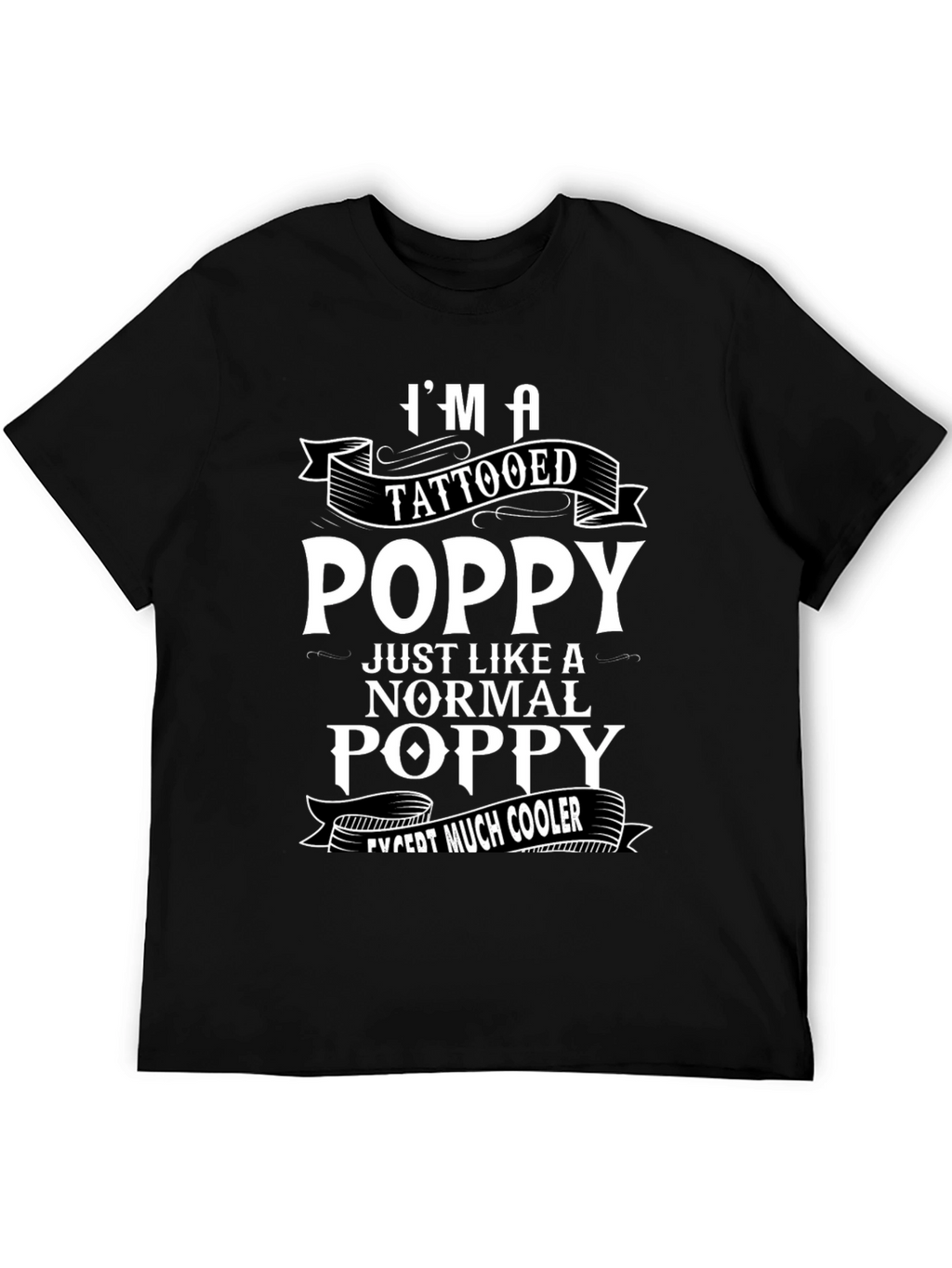 Tattooed Poppy T-Shirt: Cool Grandfather Gift