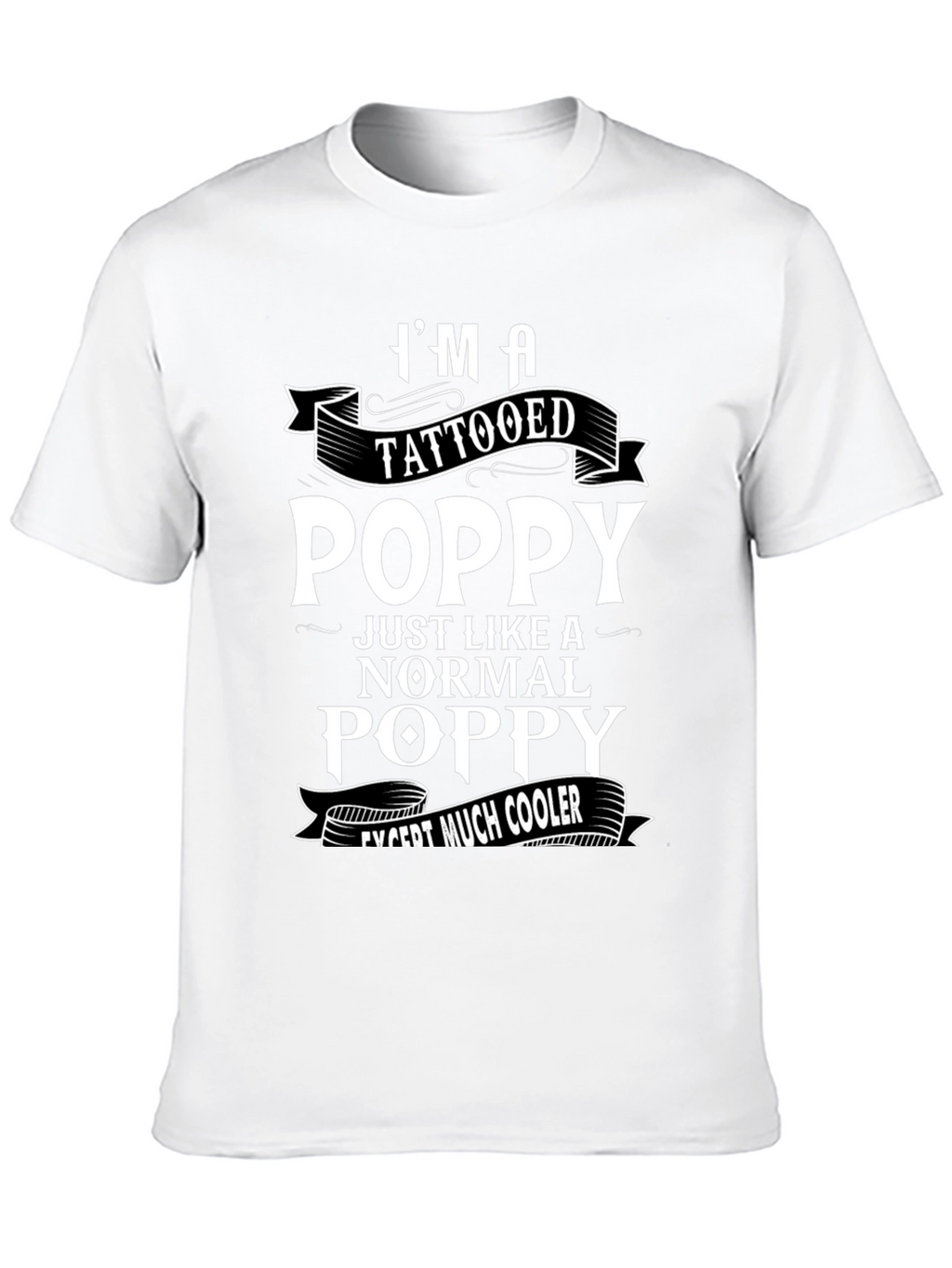 Tattooed Poppy T-Shirt: Cool Grandfather Gift