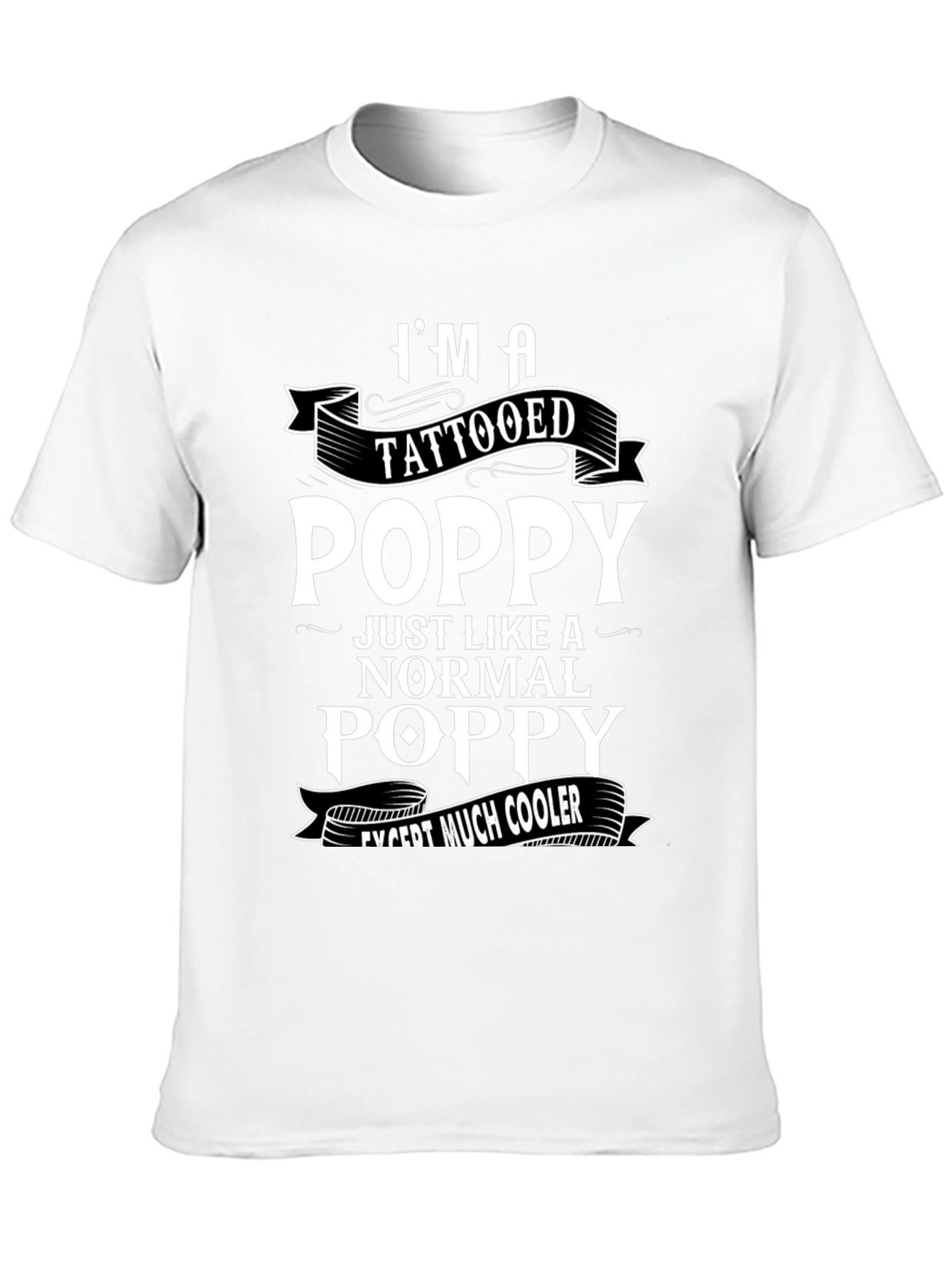 Tattooed Poppy T-Shirt: Cool Grandfather Gift