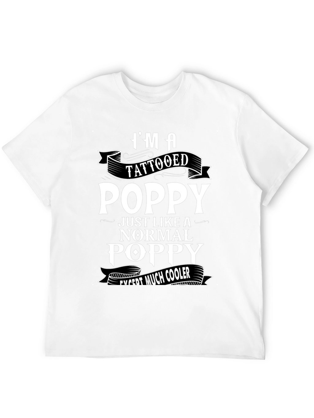 Tattooed Poppy T-Shirt: Cool Grandfather Gift