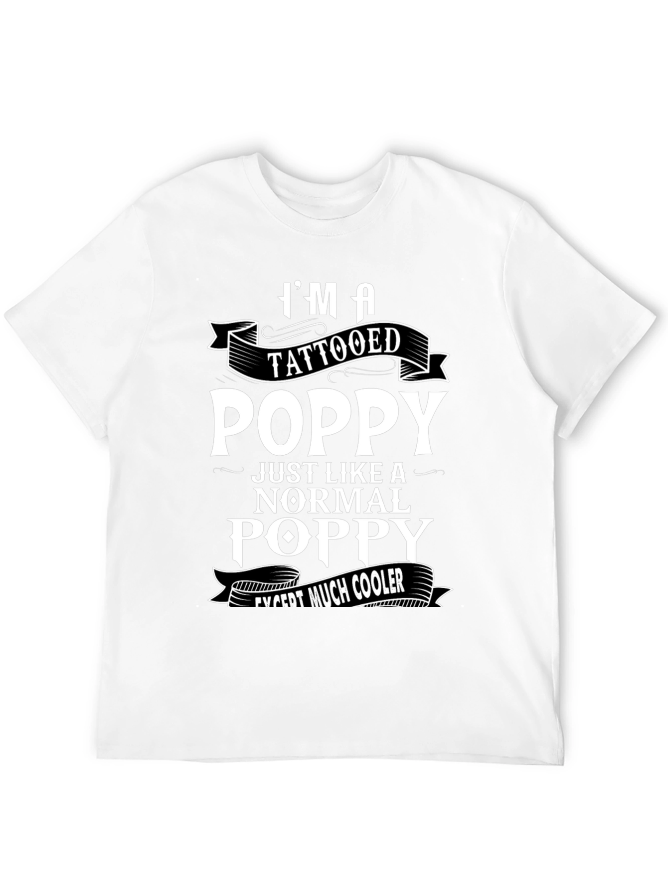 Tattooed Poppy T-Shirt: Cool Grandfather Gift