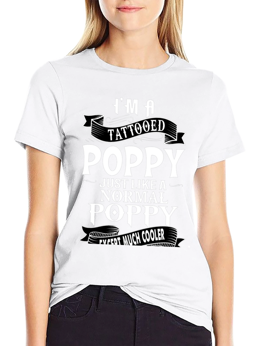 Tattooed Poppy T-Shirt: Cool Grandfather Gift