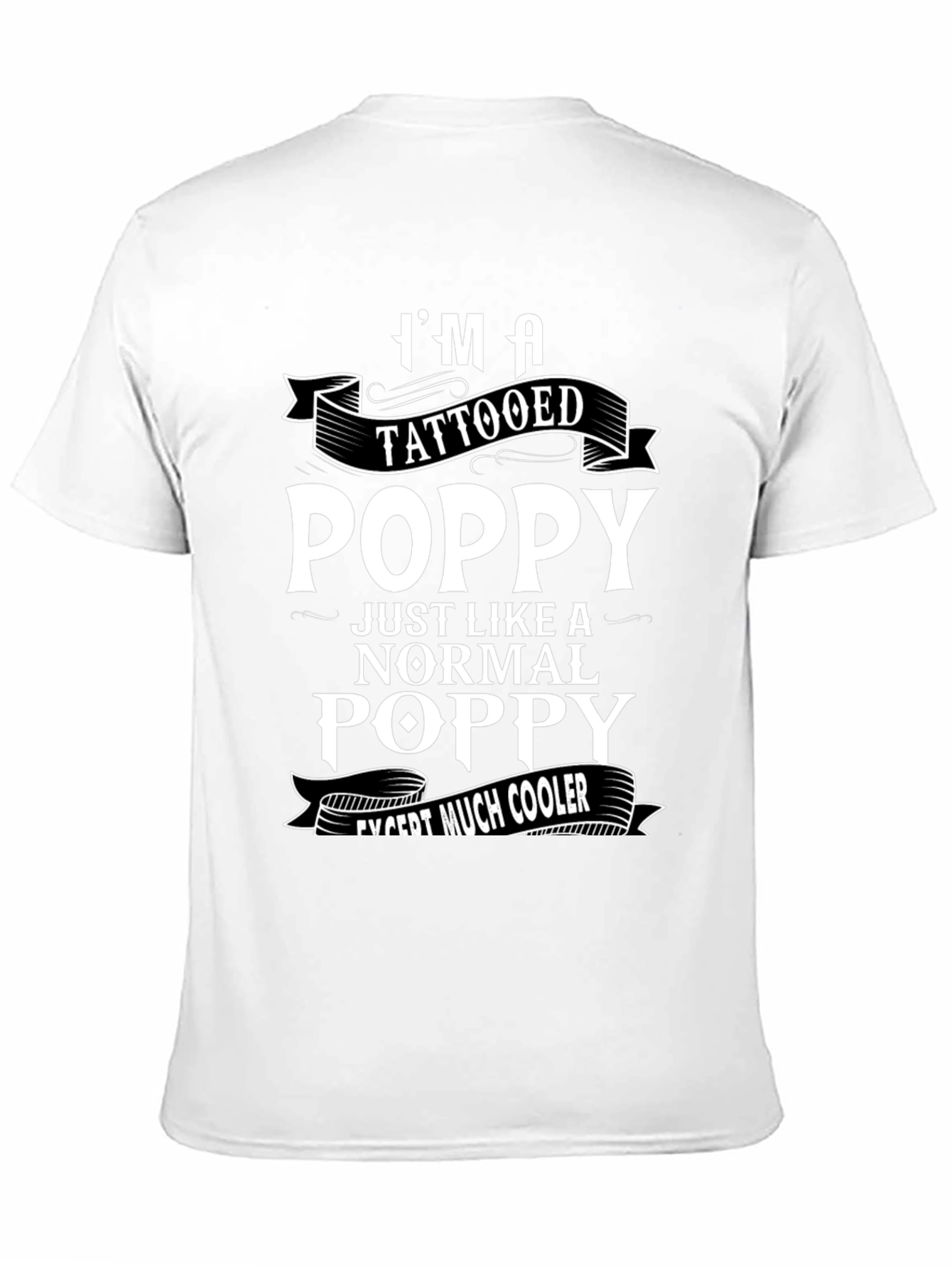 Tattooed Poppy T-Shirt: Cool Grandfather Gift