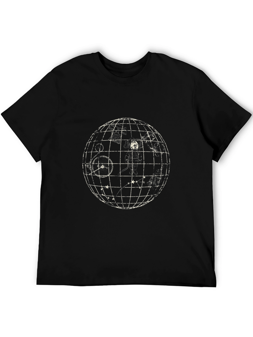 Celestial Sphere Graphic Tee - Classic Black
