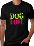 Dog Love Graphic Tee - Unisex Black T-Shirt