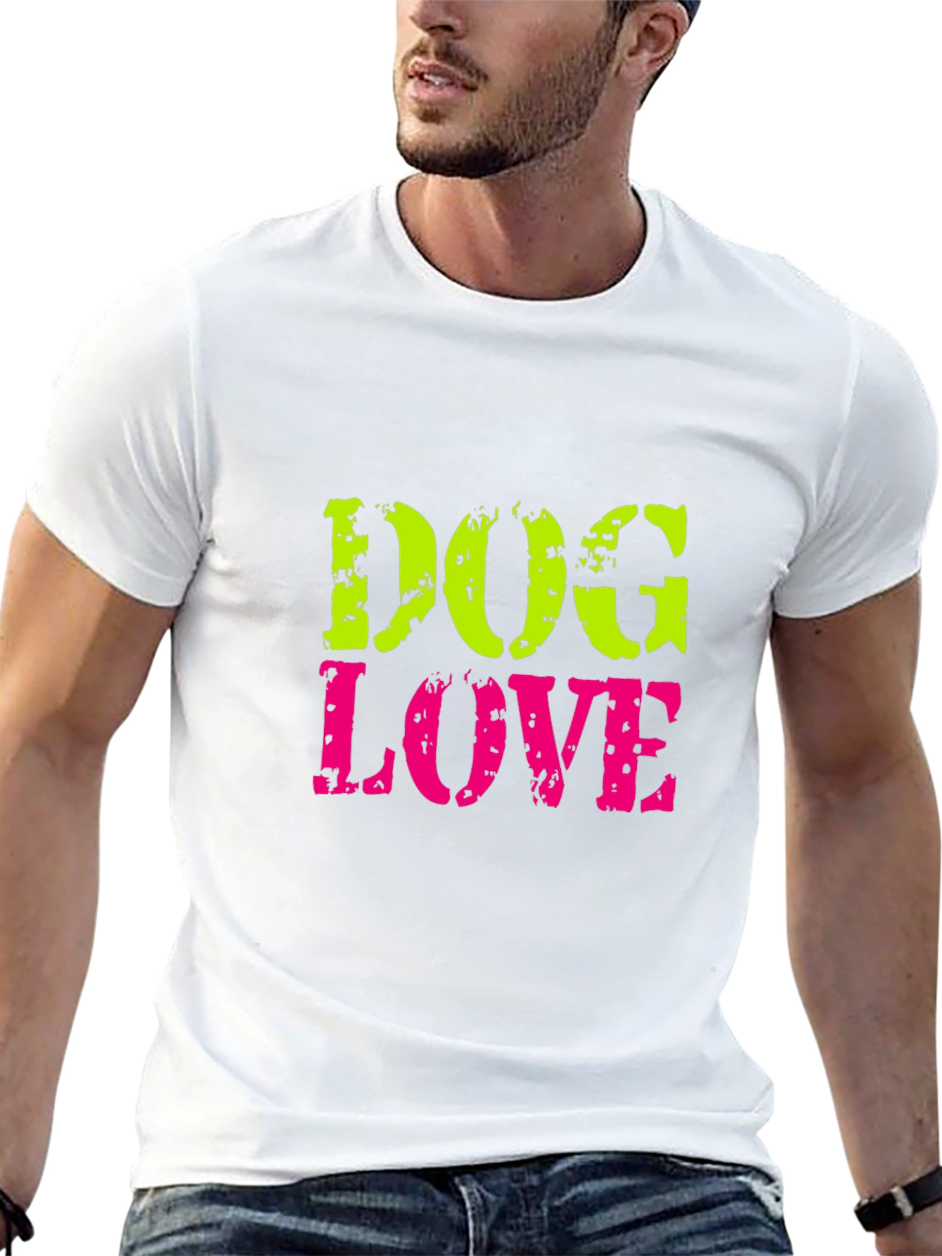 Dog Love Graphic Tee - Unisex Black T-Shirt