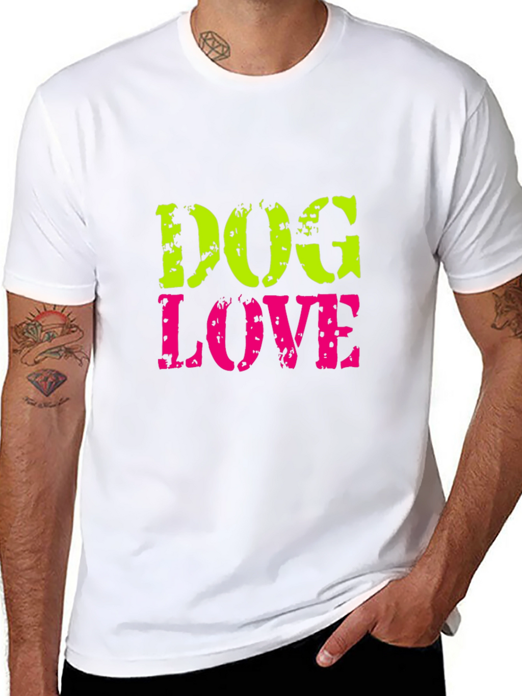 Dog Love Graphic Tee - Unisex Black T-Shirt