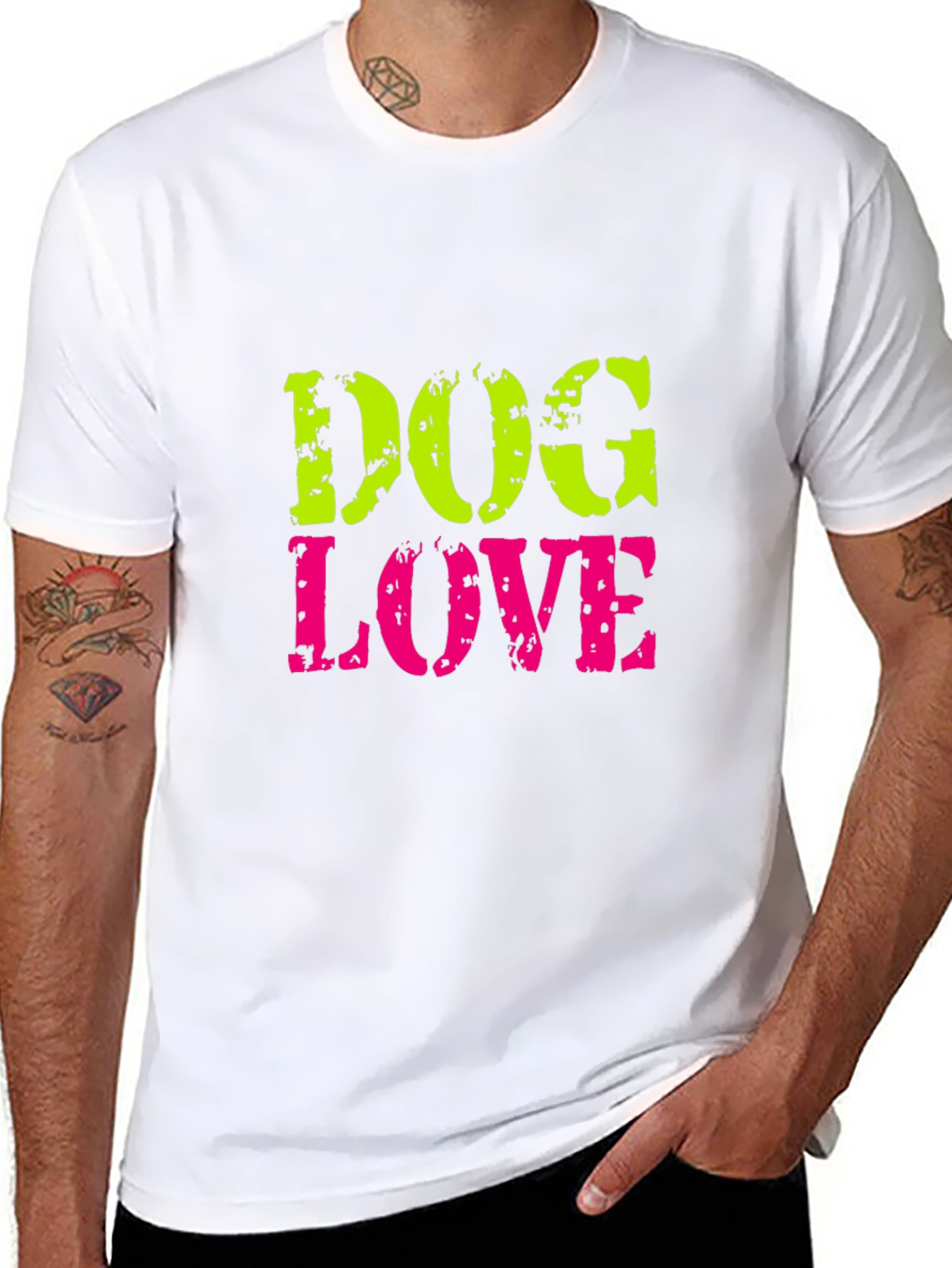 Dog Love Graphic Tee - Unisex Black T-Shirt