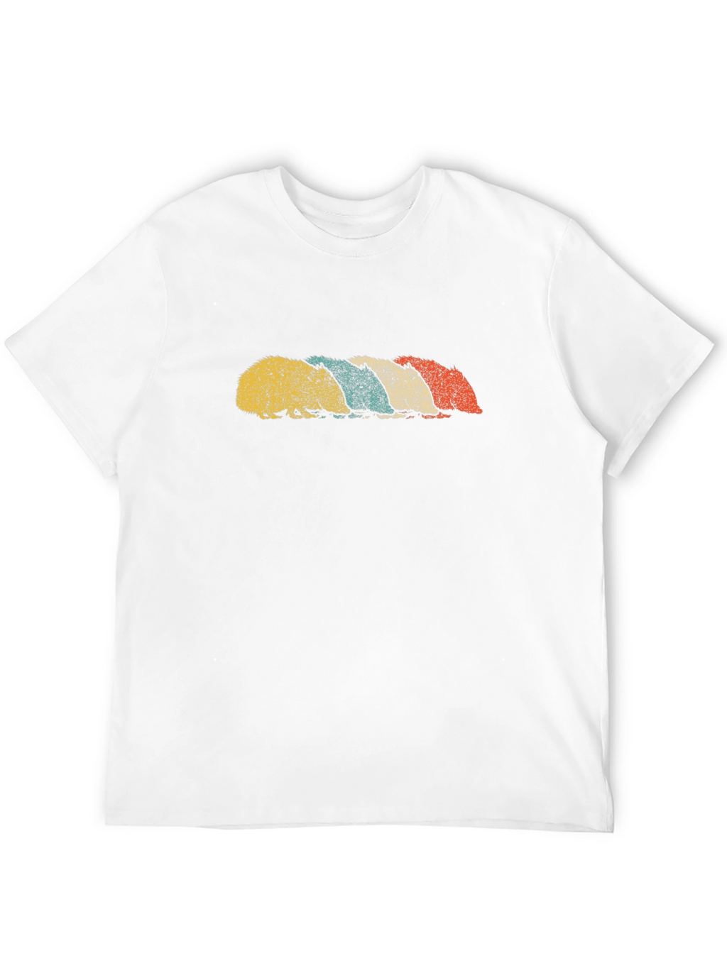 Retro Hedgehog T-Shirt - Black Cotton Tee