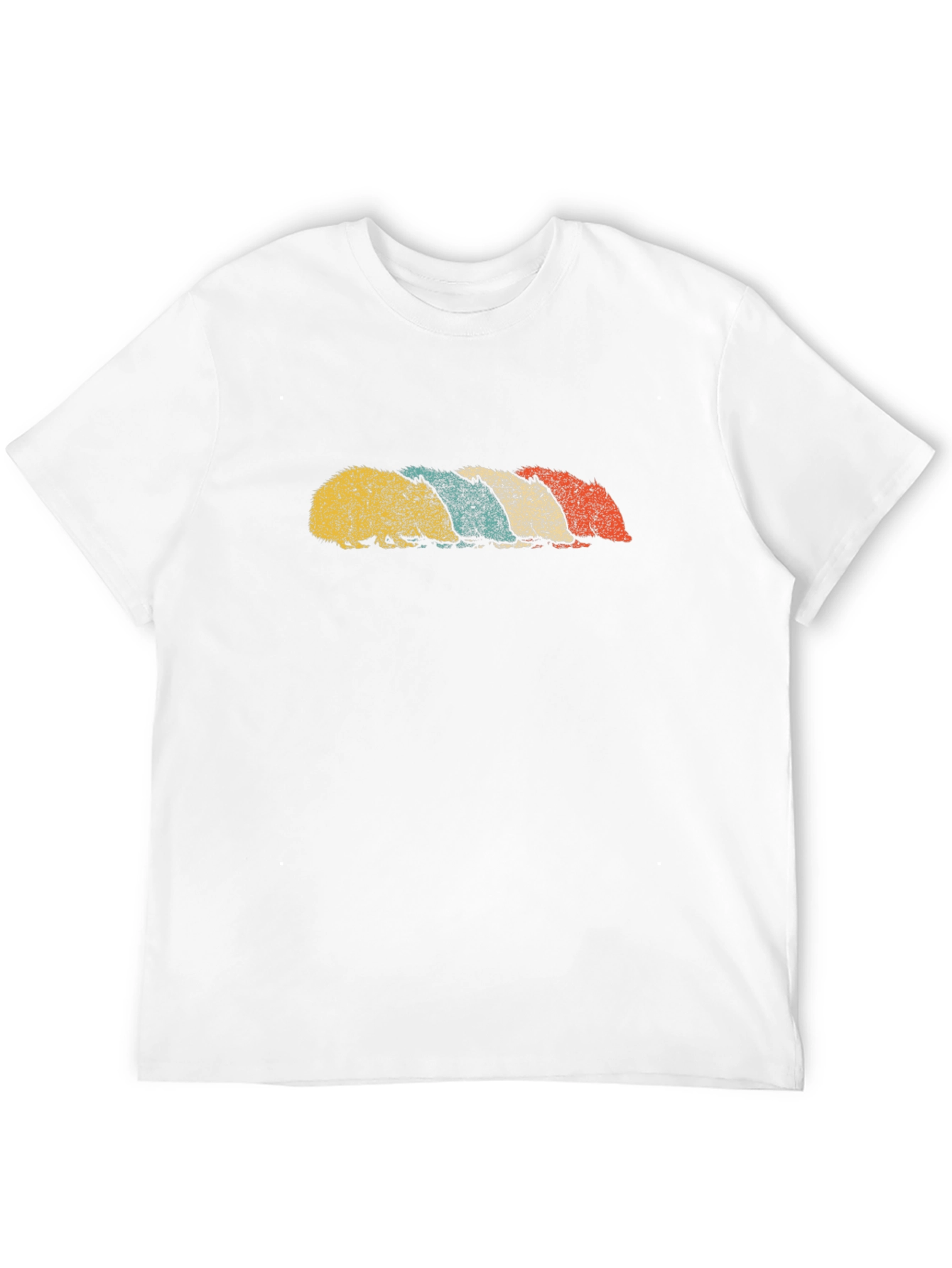 Retro Hedgehog T-Shirt - Black Cotton Tee