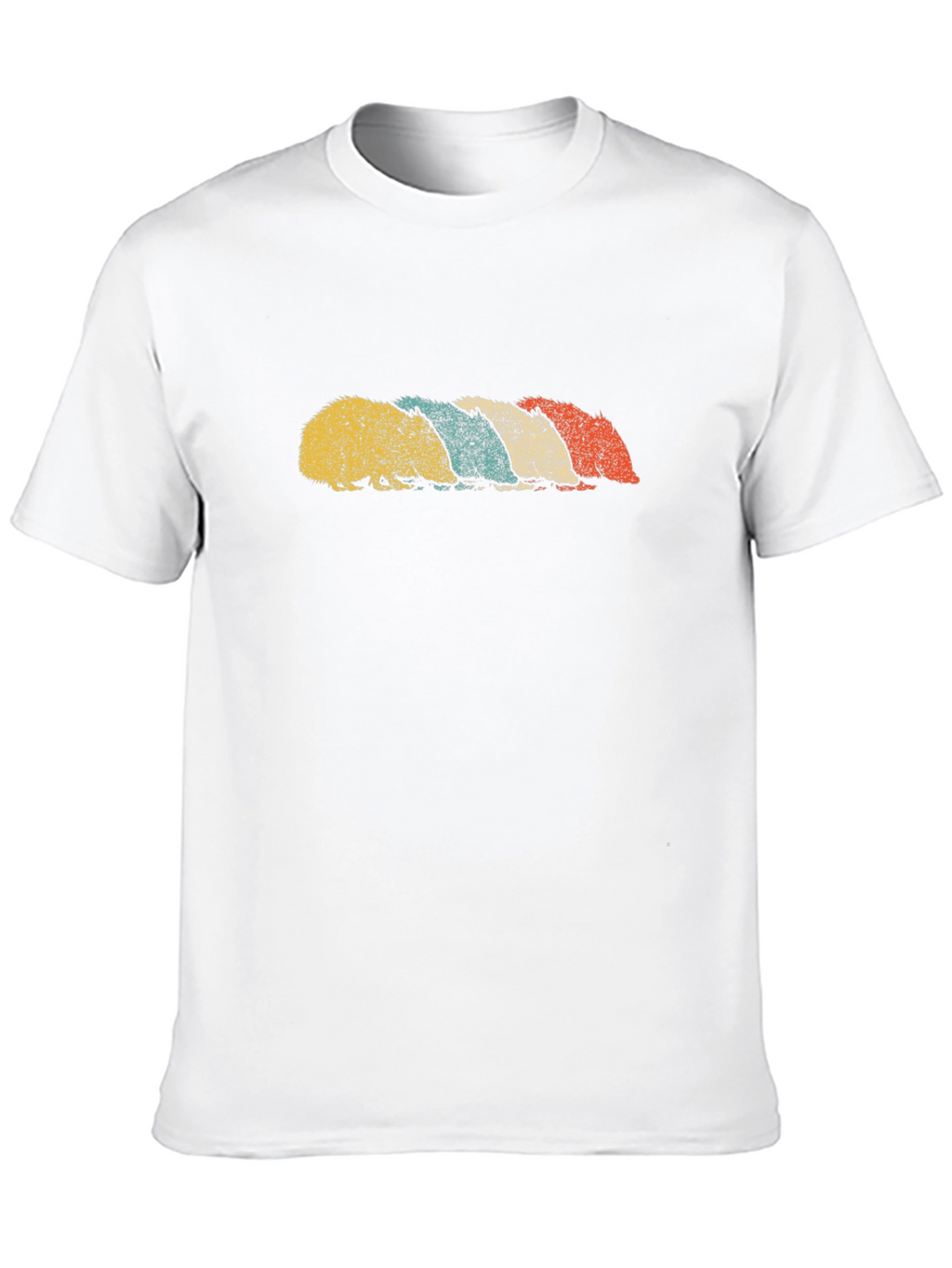 Retro Hedgehog T-Shirt - Black Cotton Tee