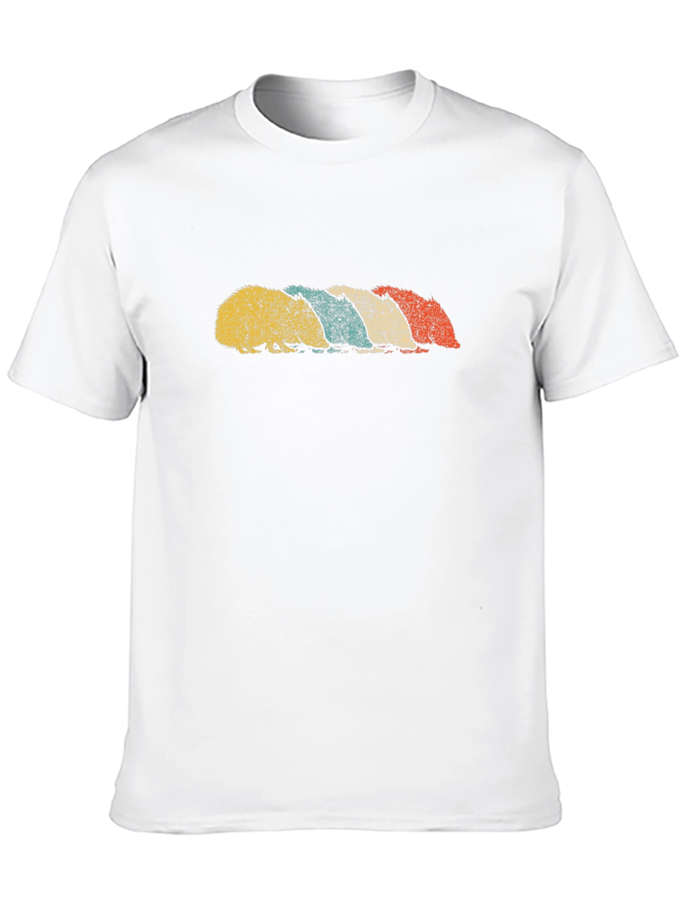 Retro Hedgehog T-Shirt - Black Cotton Tee
