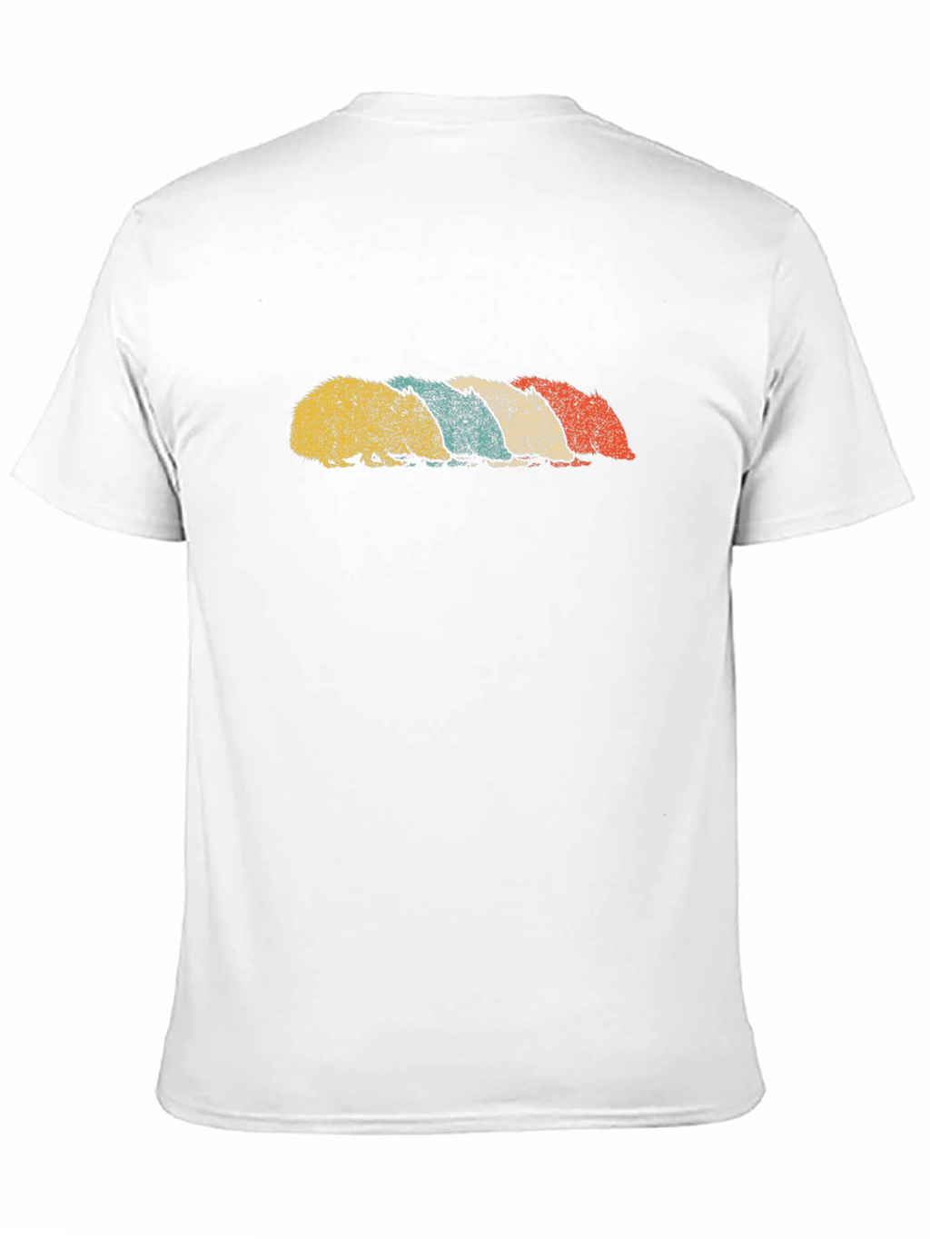Retro Hedgehog T-Shirt - Black Cotton Tee