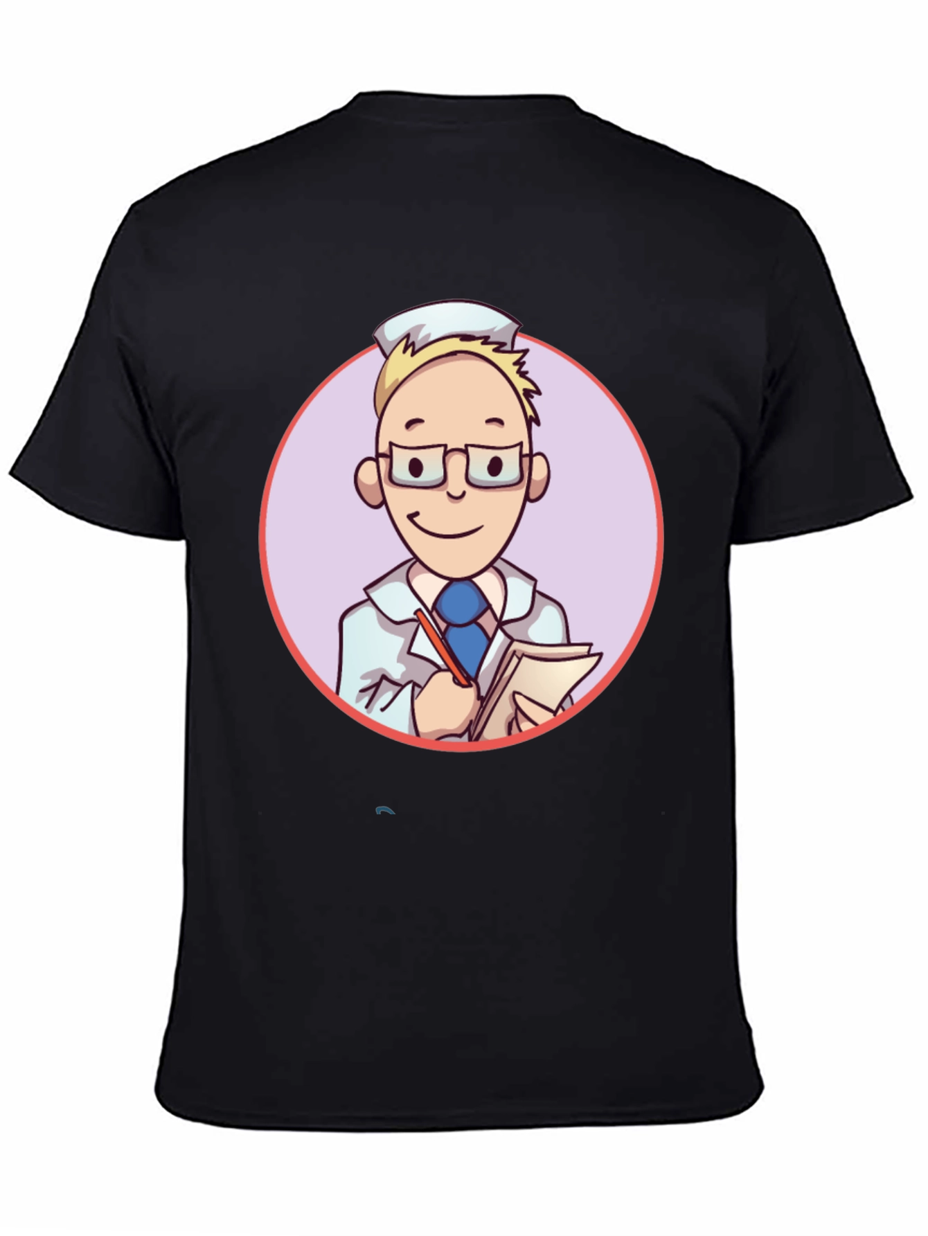 Cartoon Doctor Graphic Tee - Quirky Style