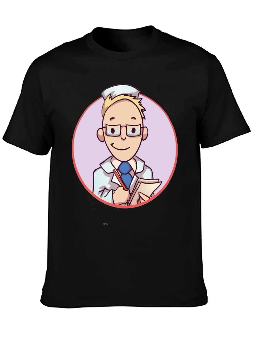 Cartoon Doctor Graphic Tee - Quirky Style