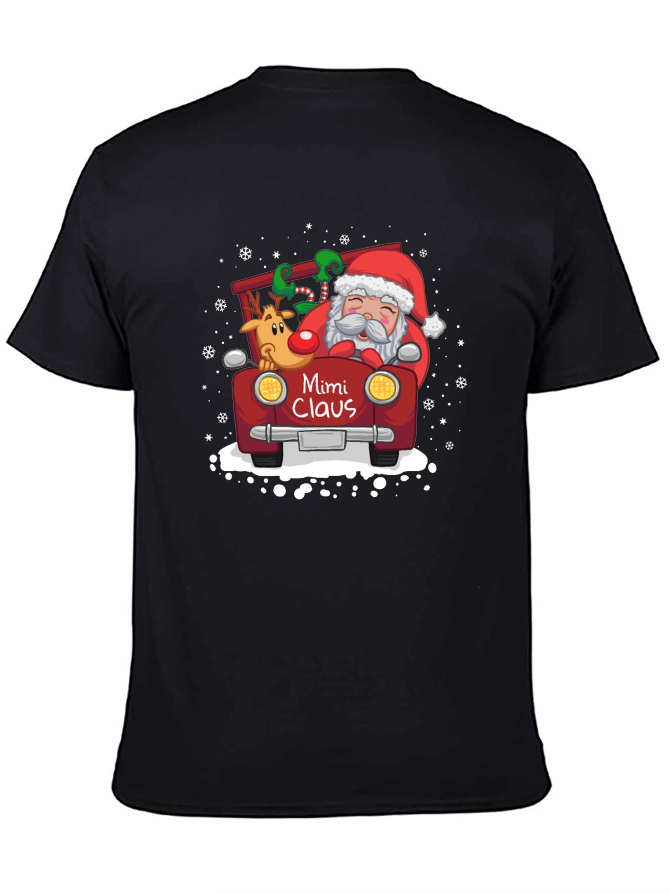 Mimi Claus Santa T-Shirt: Festive Holiday Wear