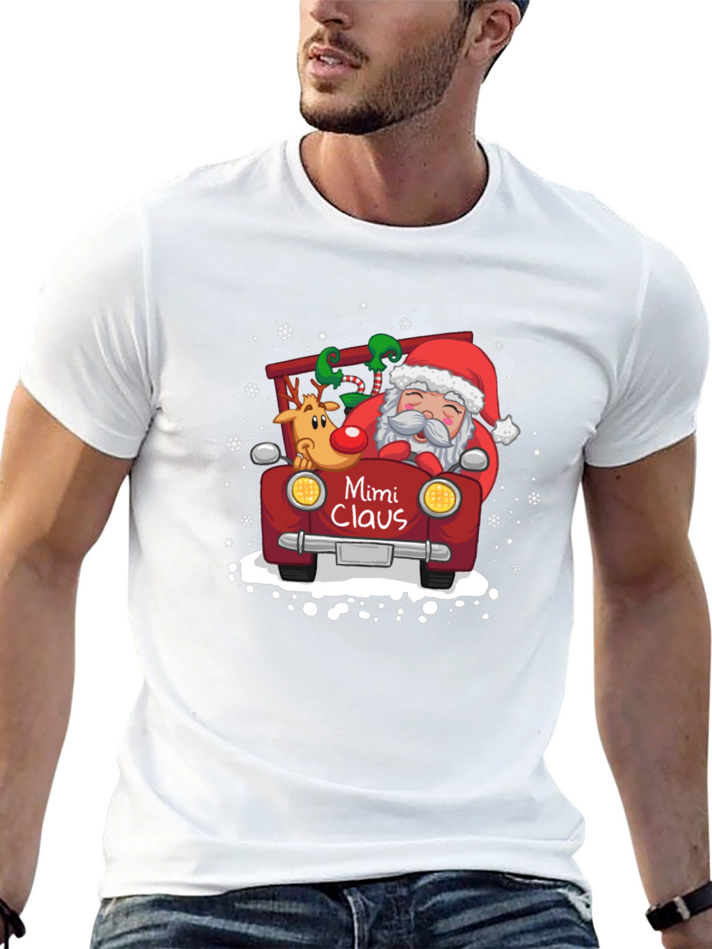 Mimi Claus Santa T-Shirt: Festive Holiday Wear
