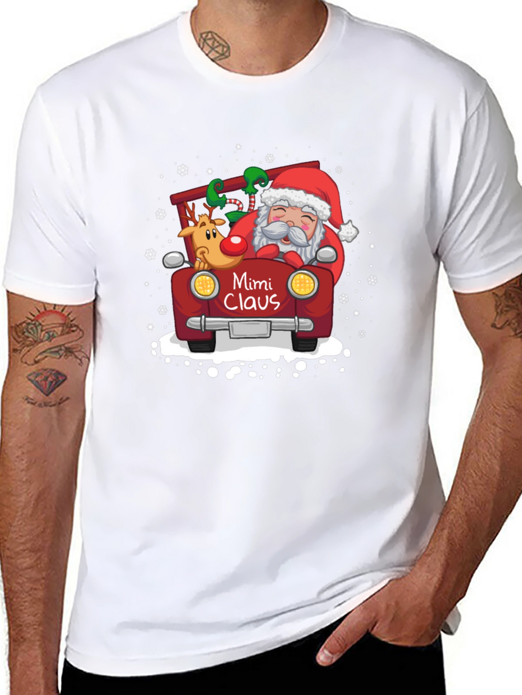 Mimi Claus Santa T-Shirt: Festive Holiday Wear