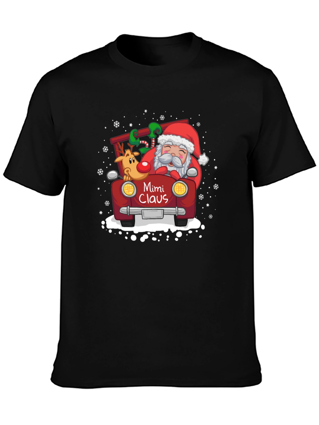 Mimi Claus Santa T-Shirt: Festive Holiday Wear