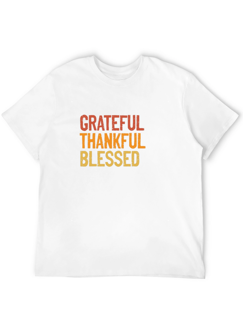 Grateful Thankful Blessed Graphic T-Shirt - Black